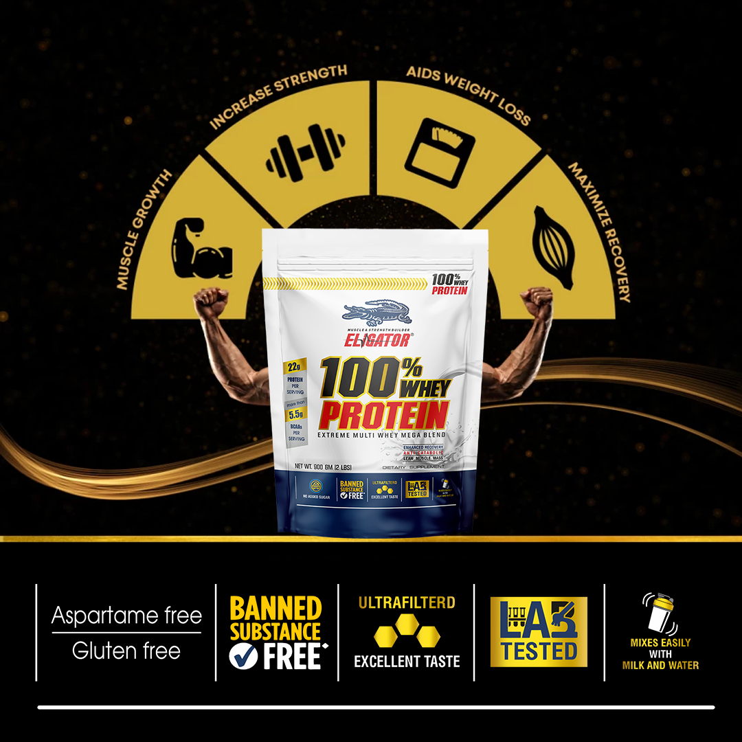 Eligator 100% Whey Protein (900g, 2lbs)