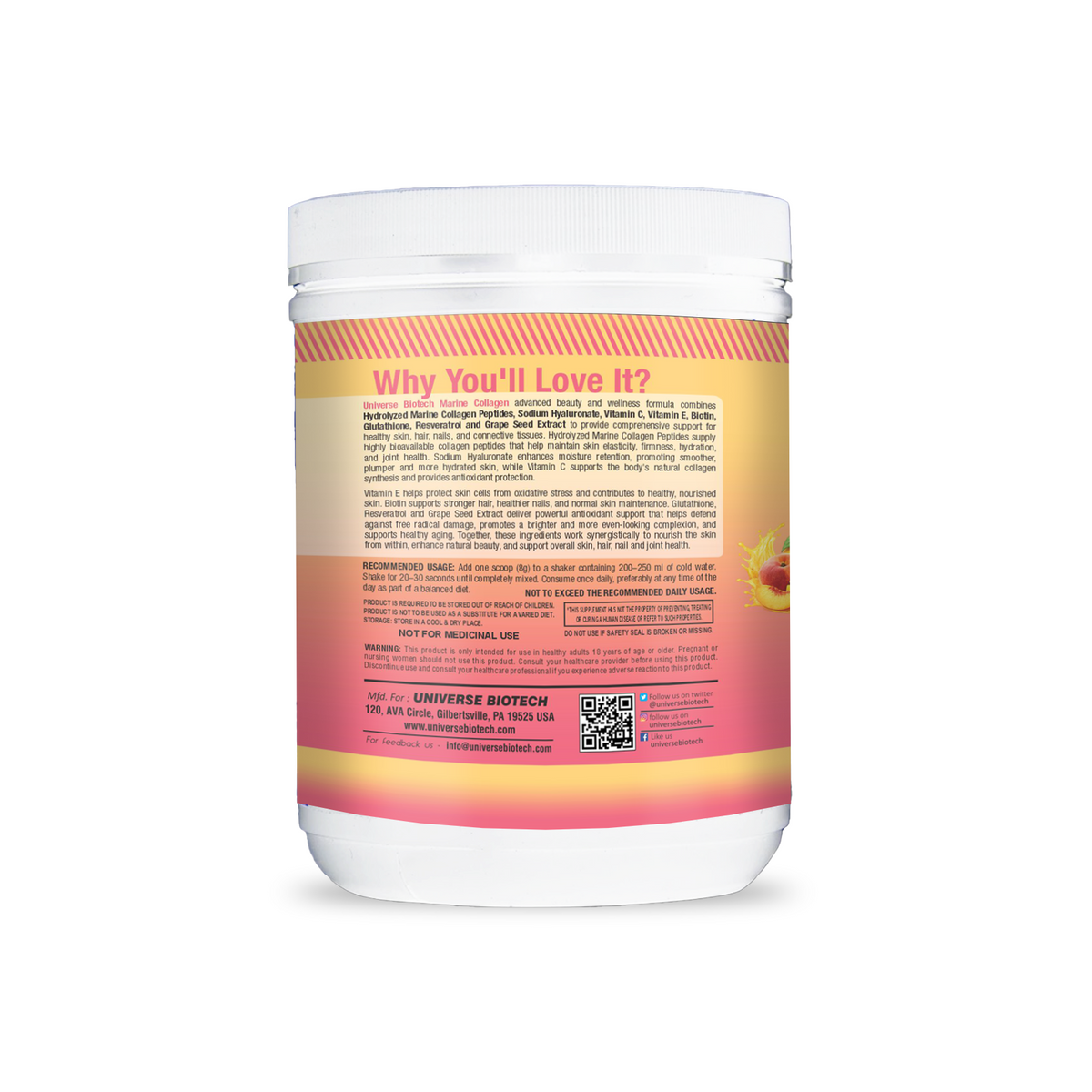 Universe Biotech Marine Collagen 240g