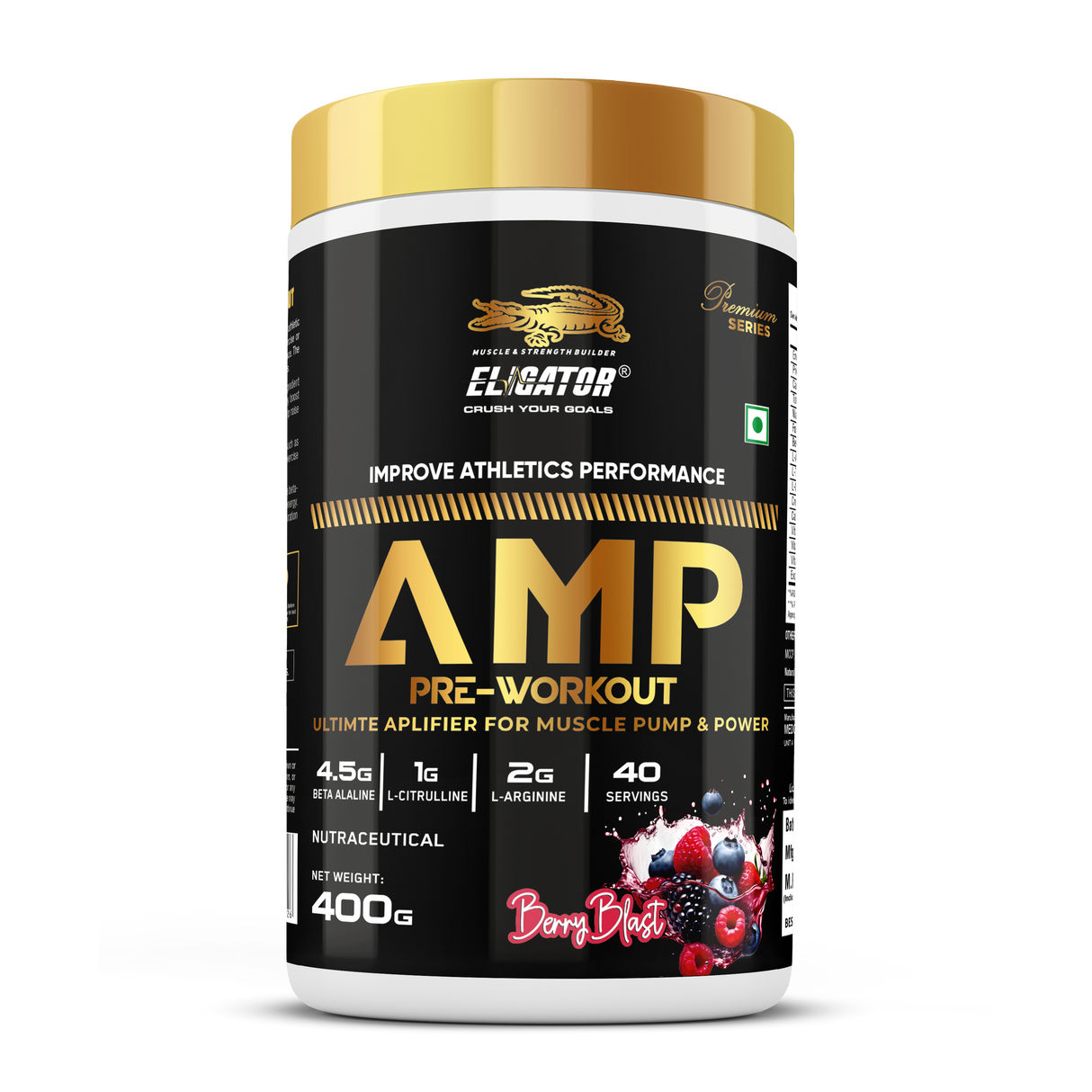 Premium Series AMP Pre Workout - 400gm (40 Servings)