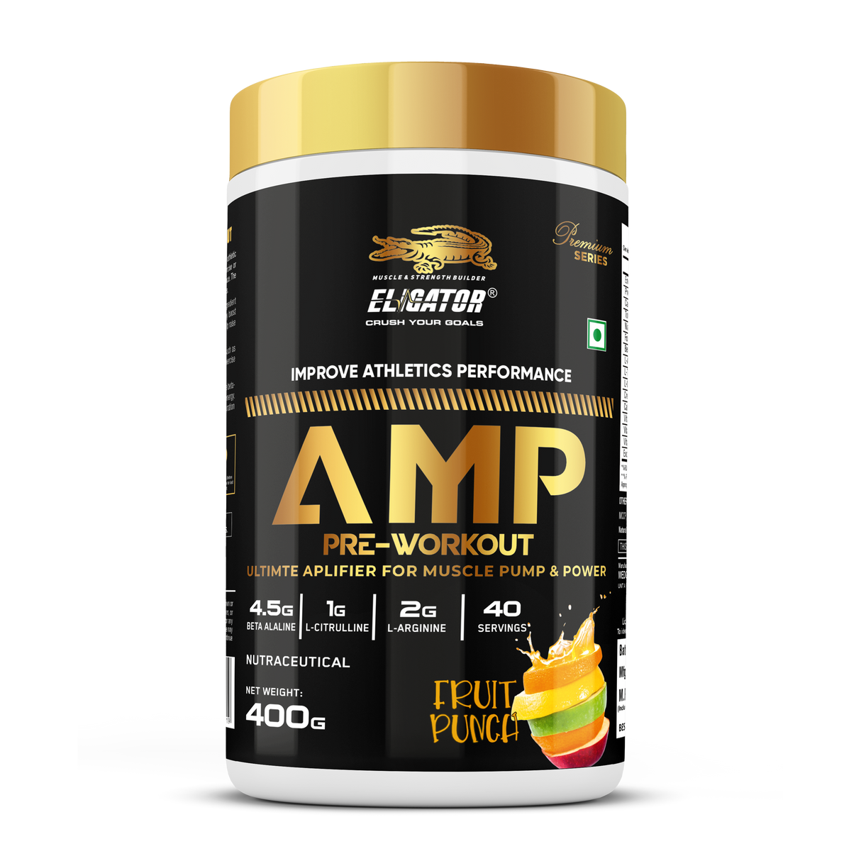 Premium Series AMP Pre Workout - 400gm (40 Servings)