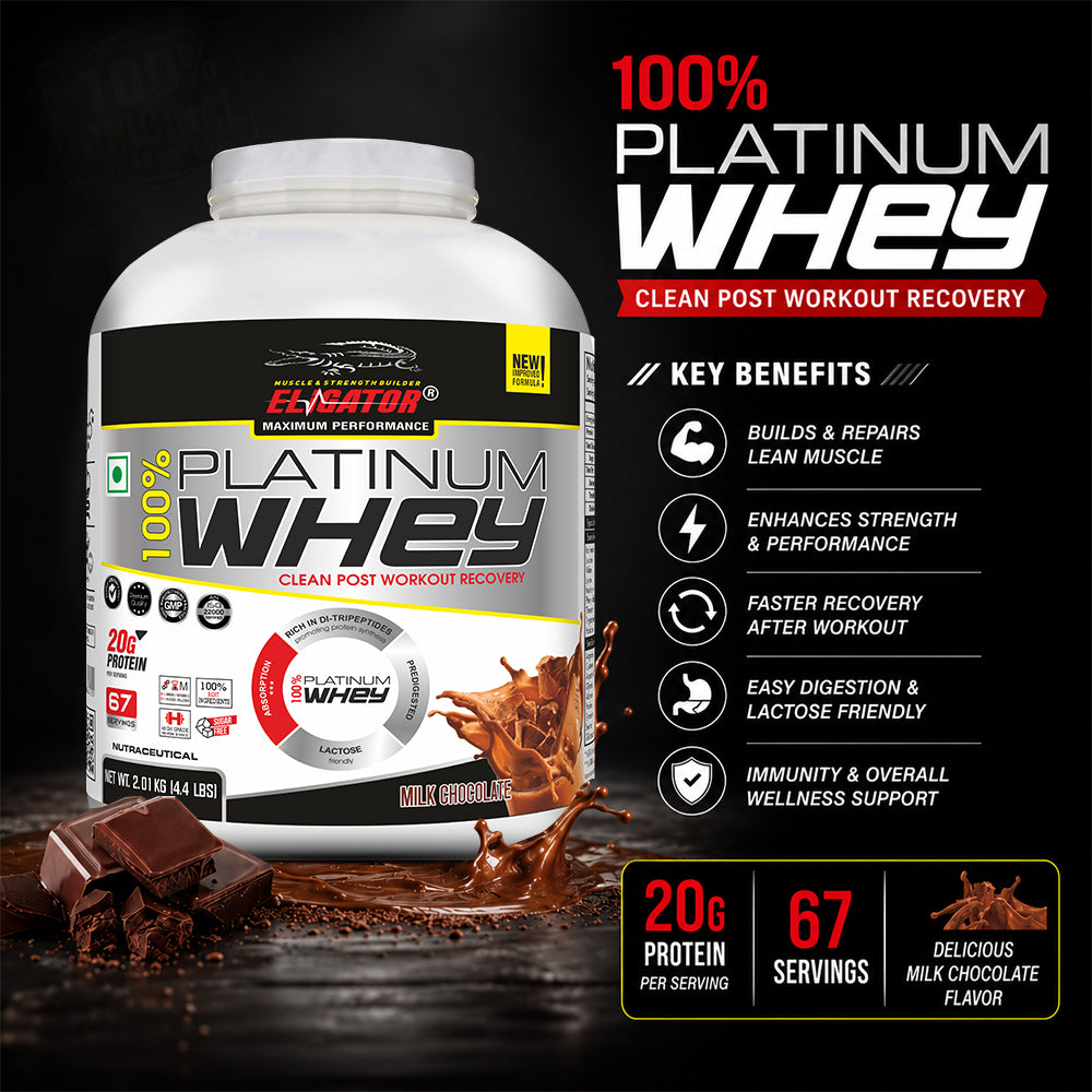 Eligator 100% Platinum Whey 2Kg 67 Servings
