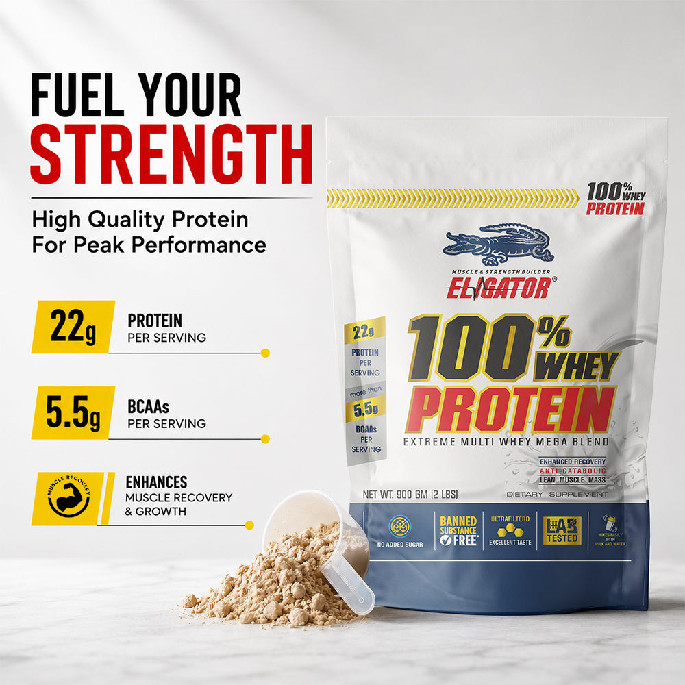 Eligator 100% Whey Protein 900gm