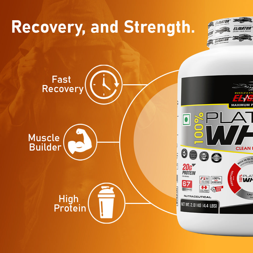 Eligator 100% Platinum Whey 2.1 kg 4.4lbs