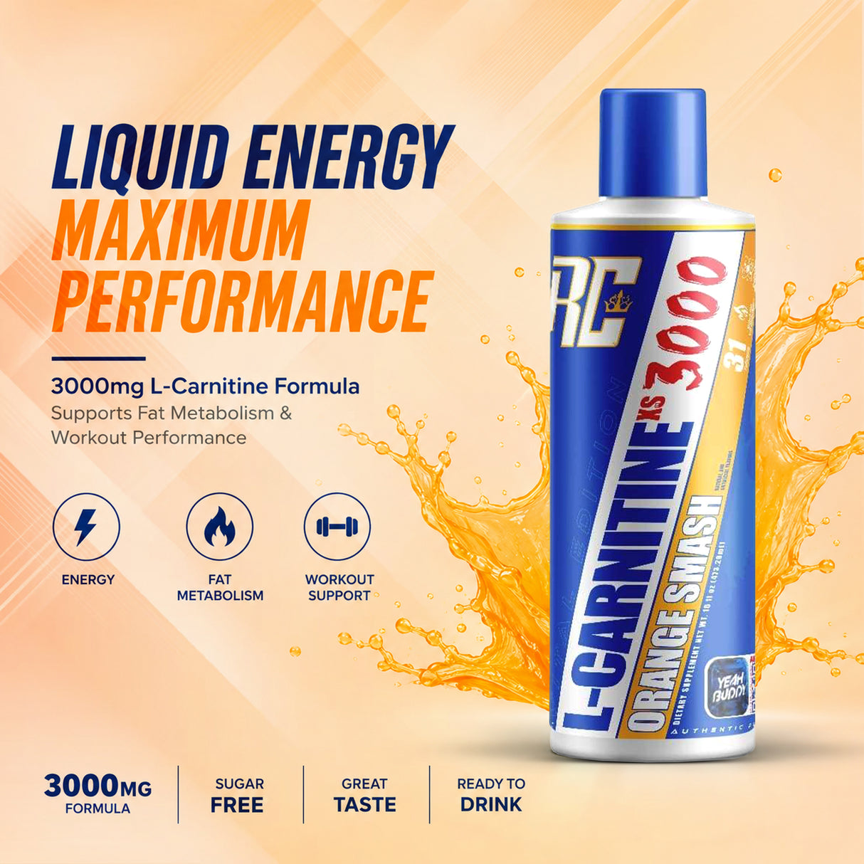 Ronnie Coleman Signature Series L-Carnitine | Orange Smash