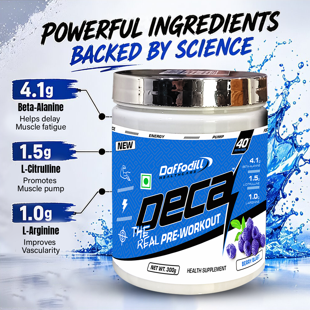 Daffodill DECA Pre Workout 300gm 40 Servings