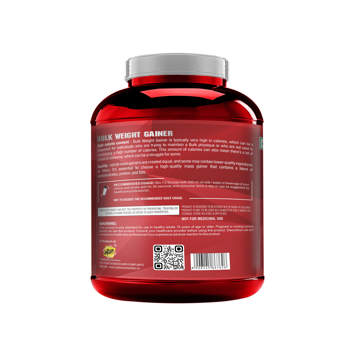 Platinum Nutrition Bulk Weight Gainer