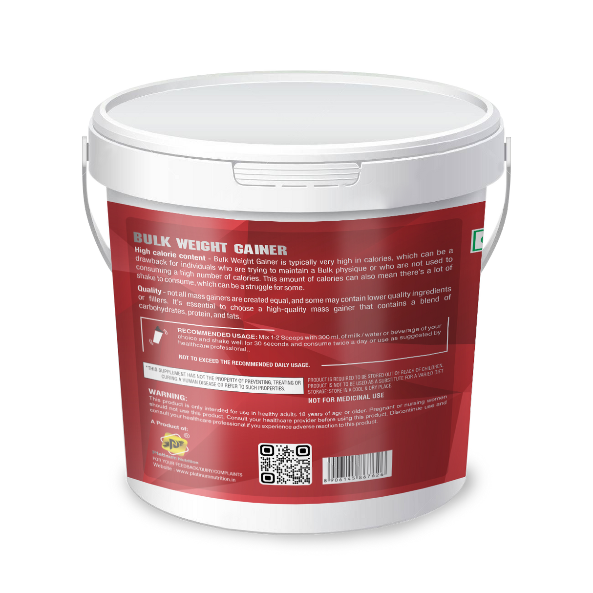 Platinum Nutrition Bulk Weight Gainer