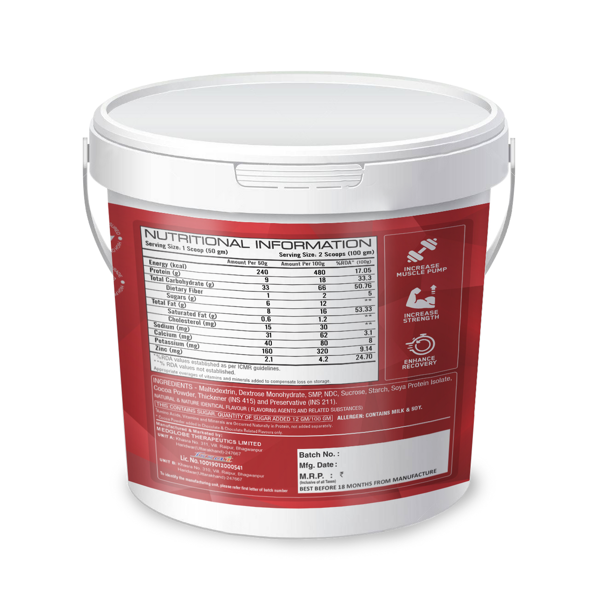 Platinum Nutrition Bulk Weight Gainer