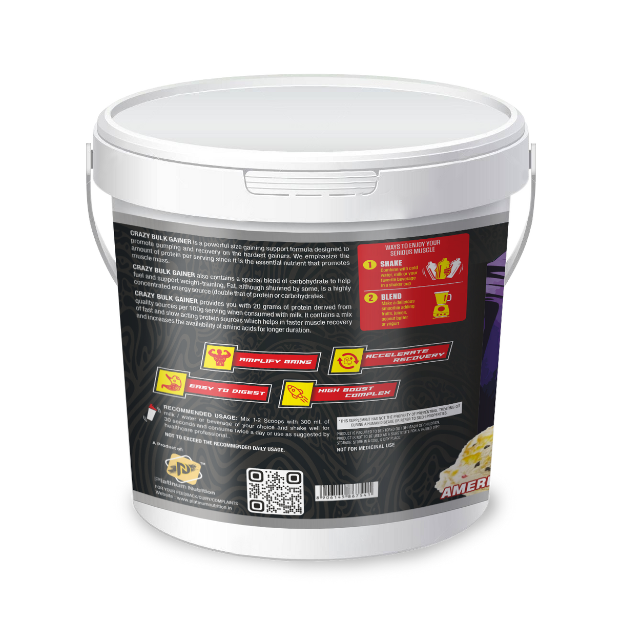 Platinum Nutrition Crazy Bulk Gainer