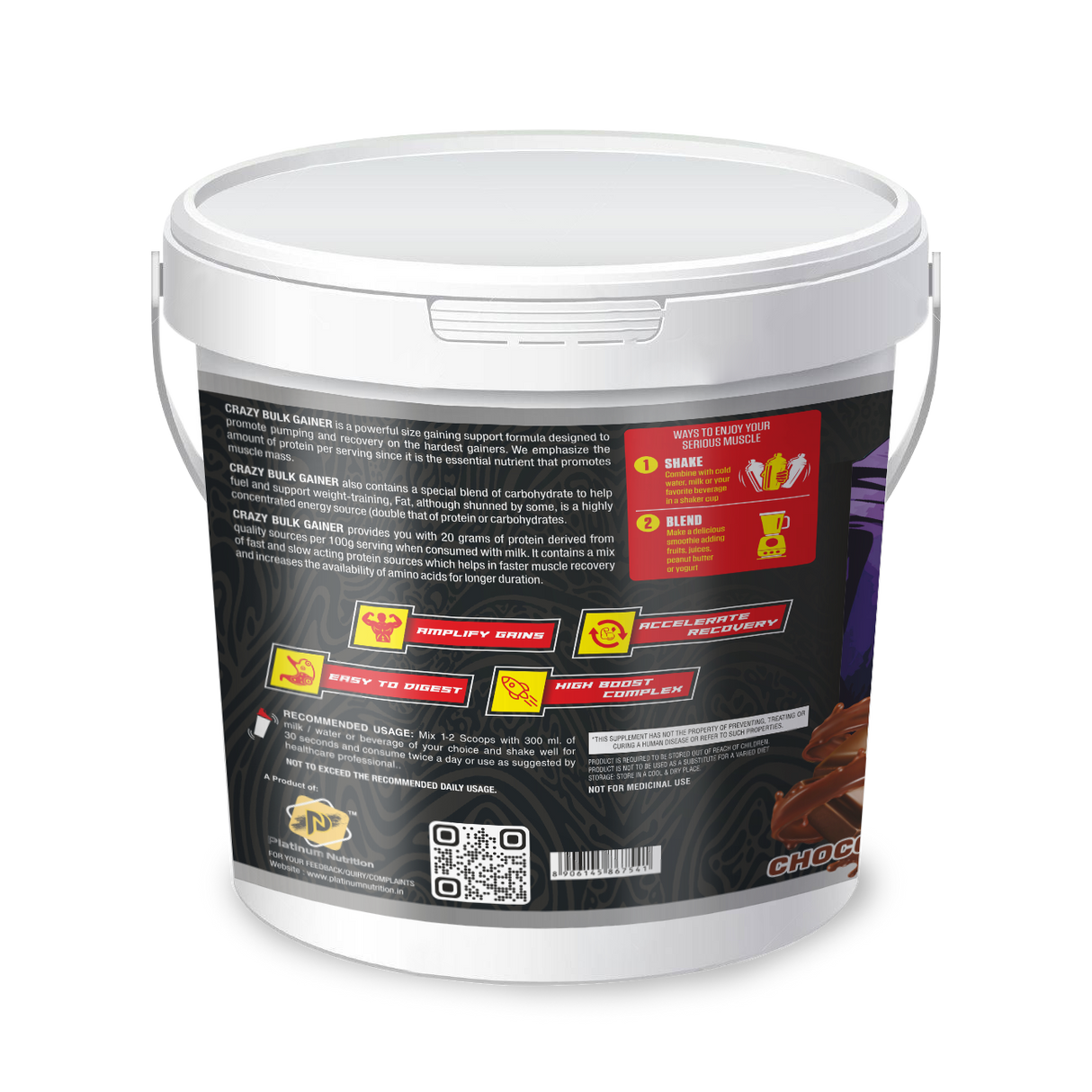 Platinum Nutrition Crazy Bulk Gainer