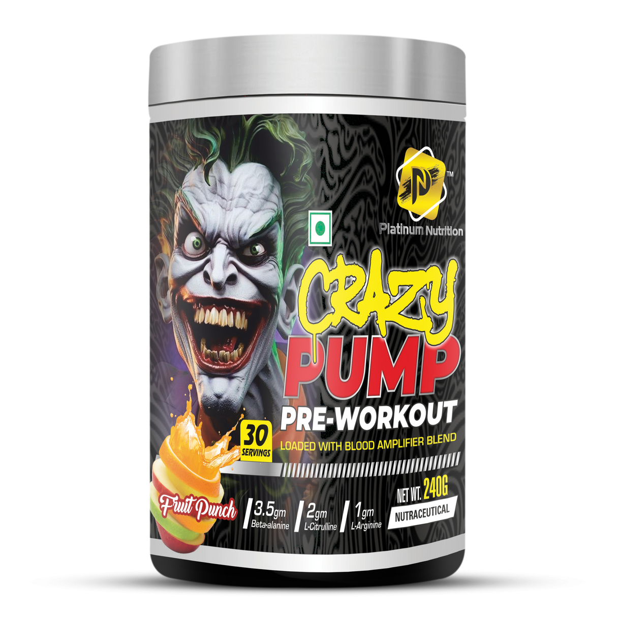 Platinum Nutrition Crazy Pump Pre workout