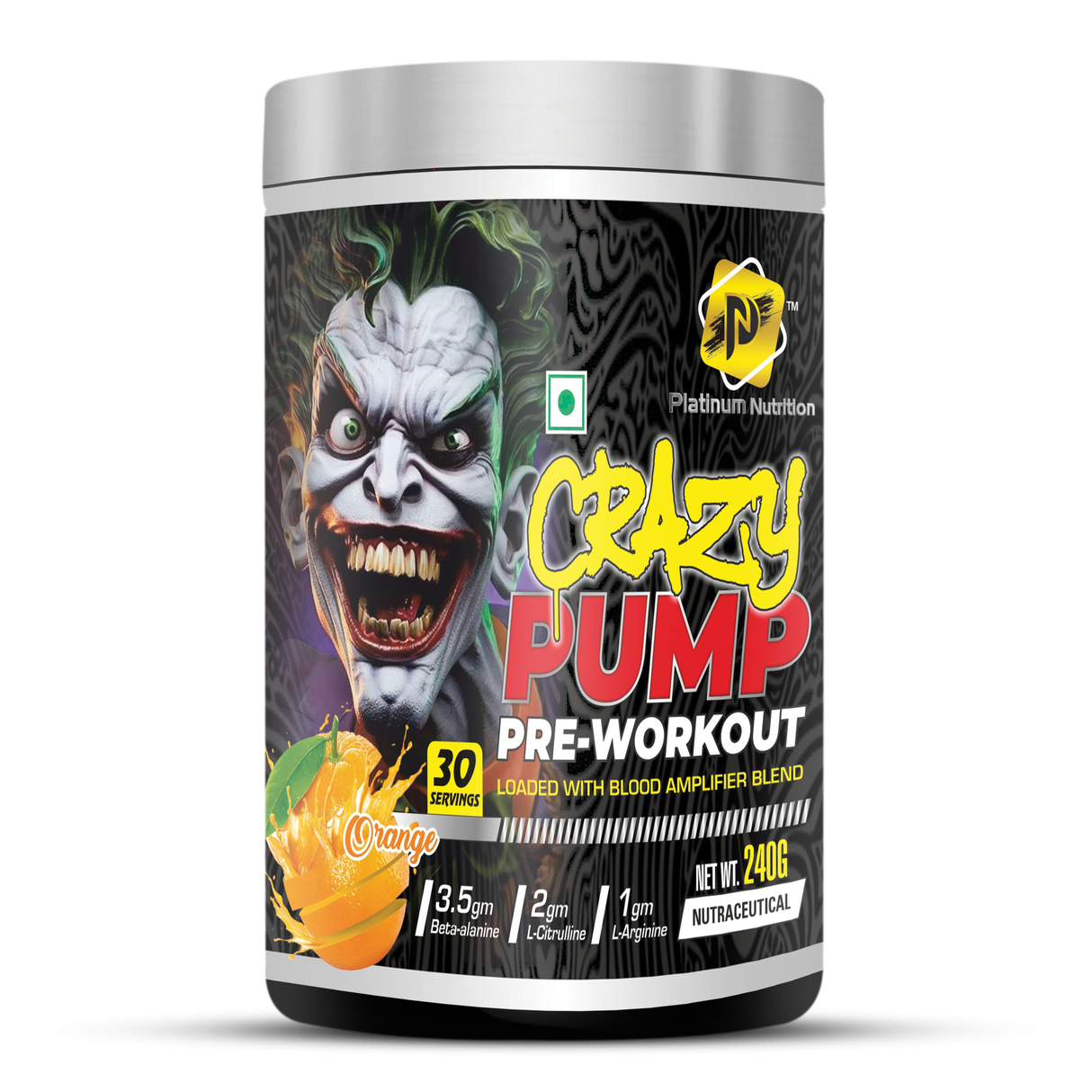 Platinum Nutrition Crazy Pump Pre workout