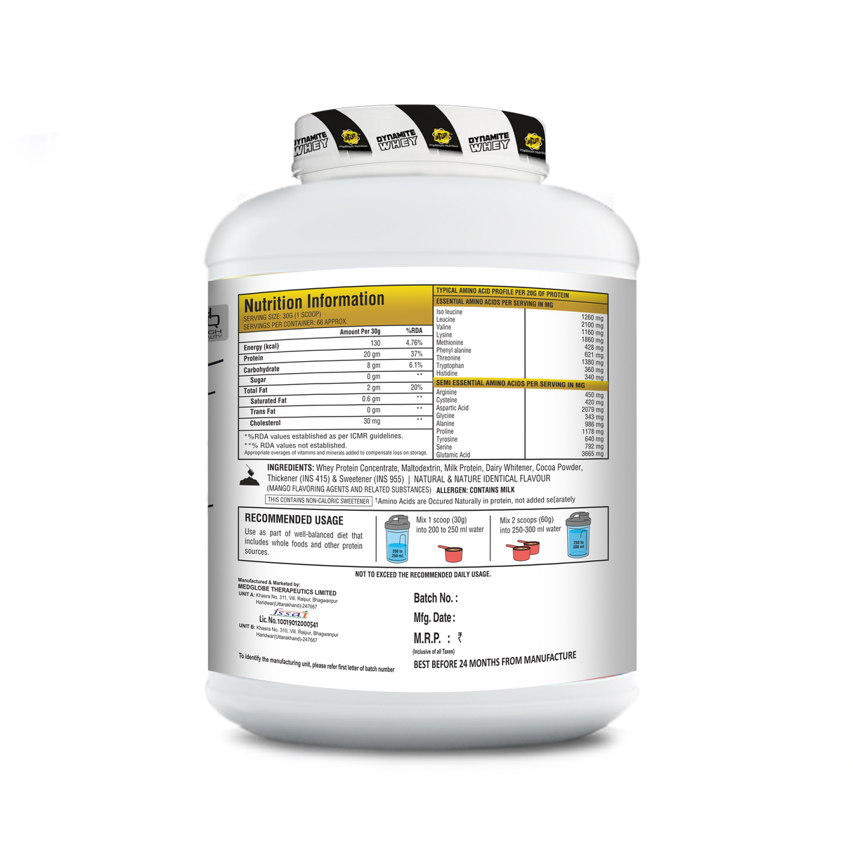 Platinum Nutrition Dynamite Whey 2 Kg