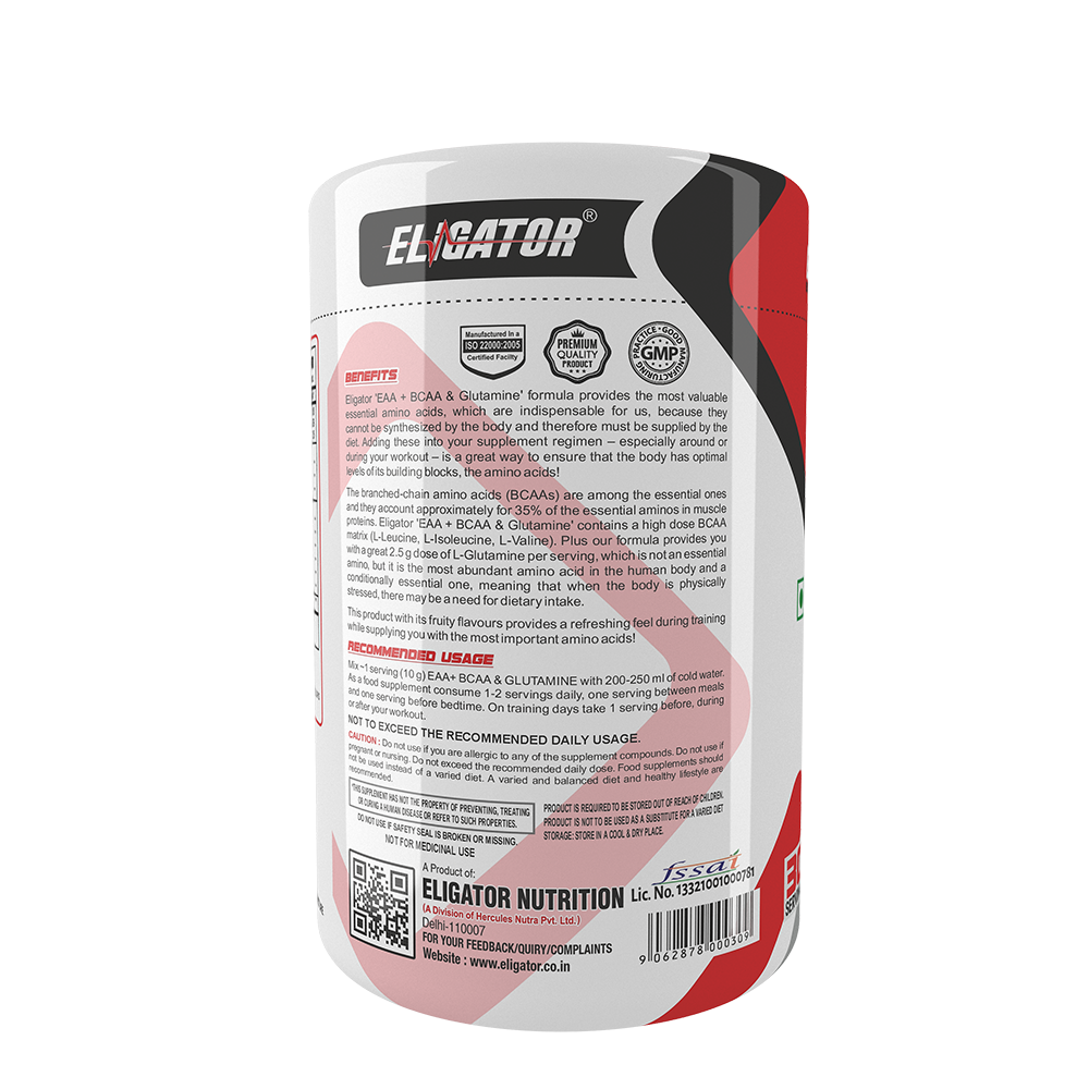 Eligator EAA Plus BCAA And Glutamine 300gm 30 Servings