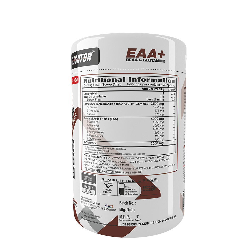 Eligator EAA Plus BCAA And Glutamine 300gm 30 Servings