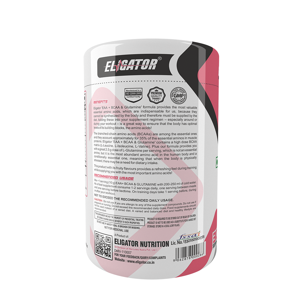Eligator EAA Plus BCAA And Glutamine 300gm 30 Servings