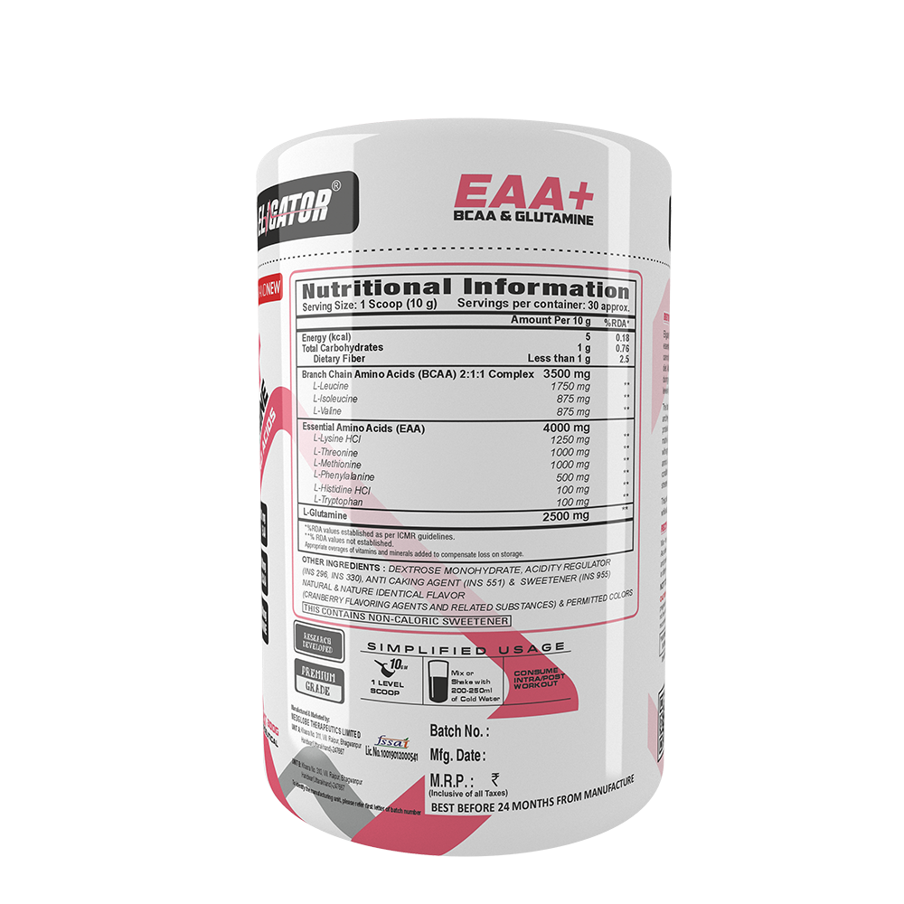 Eligator EAA Plus BCAA And Glutamine 300gm 30 Servings