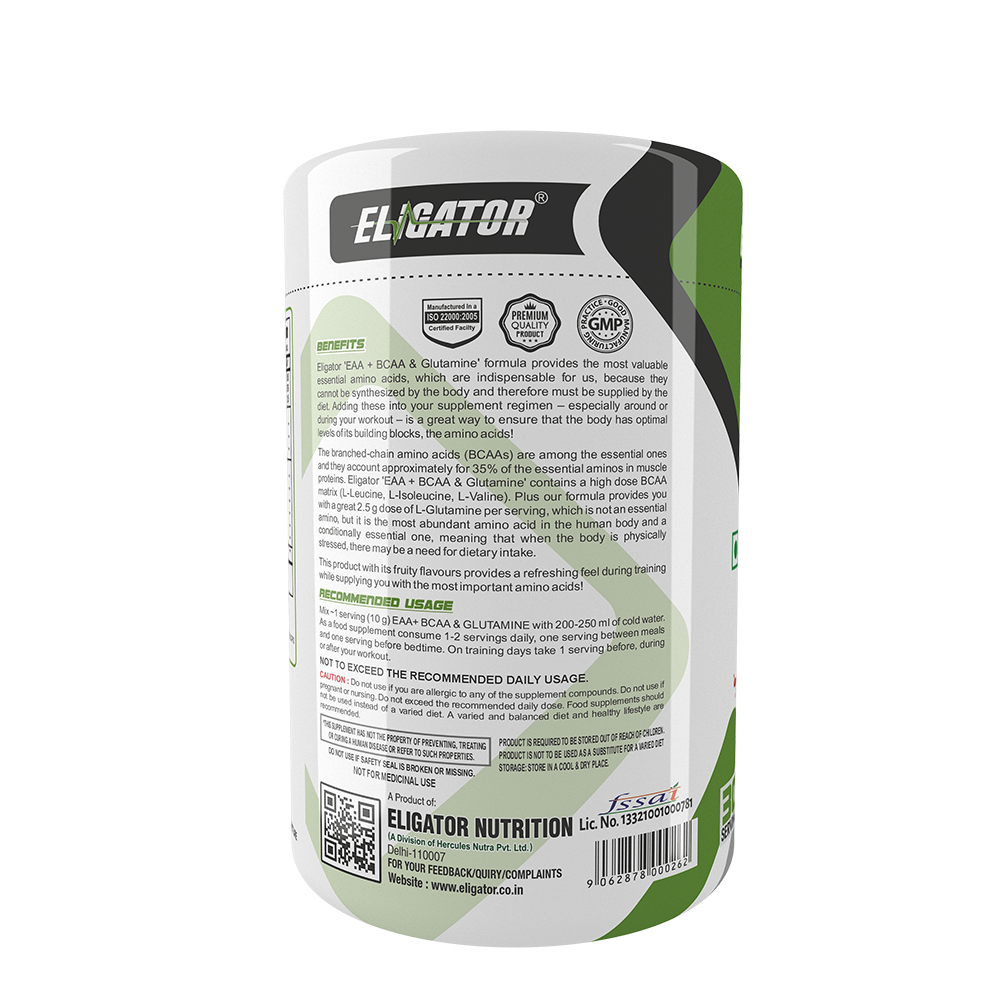 Eligator EAA Plus BCAA And Glutamine 300gm 30 Servings