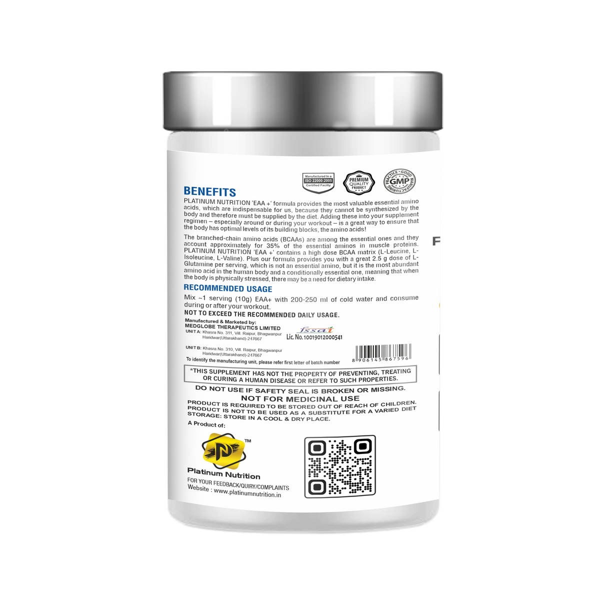 Platinum Nutrition EAA