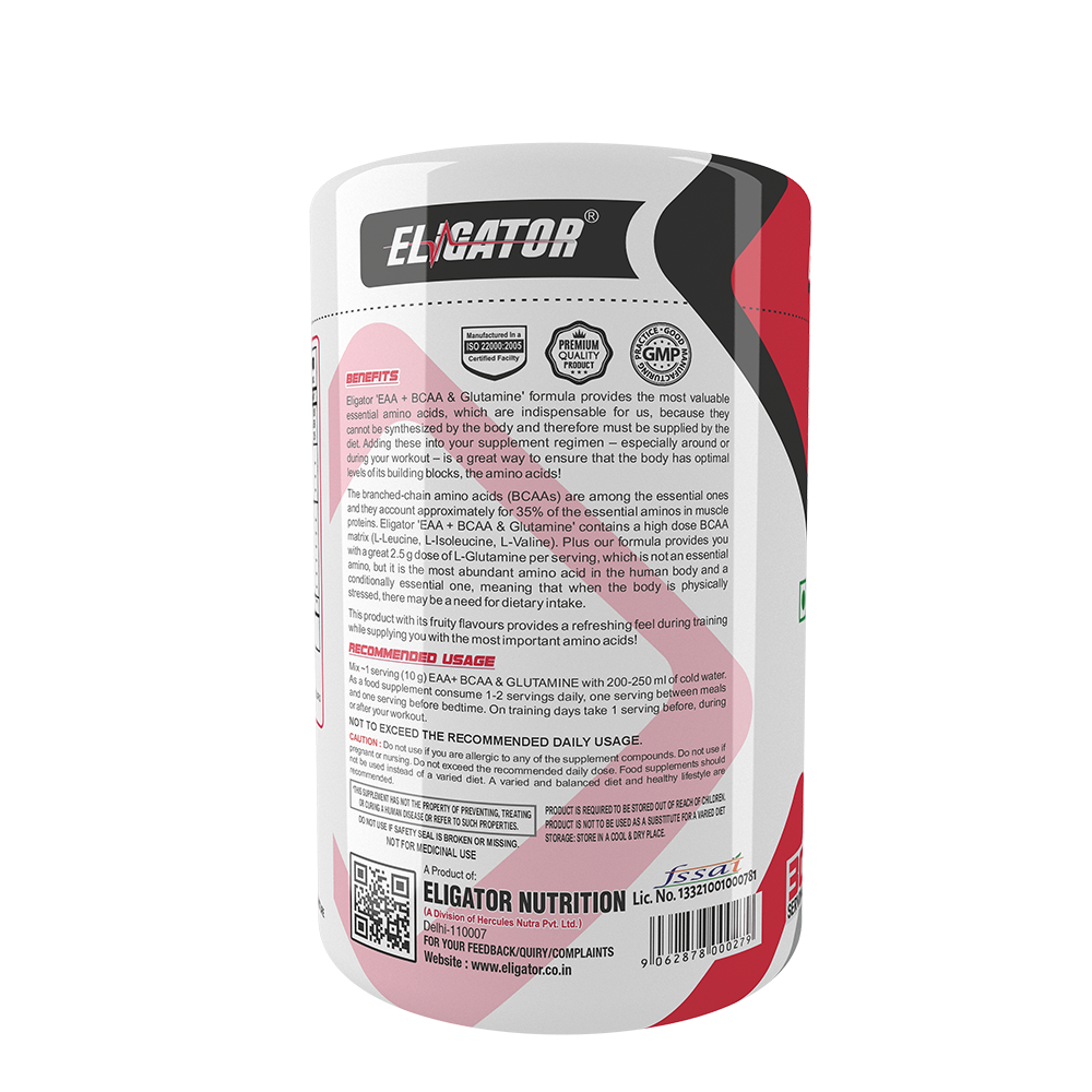 Eligator EAA Plus BCAA And Glutamine 300gm 30 Servings