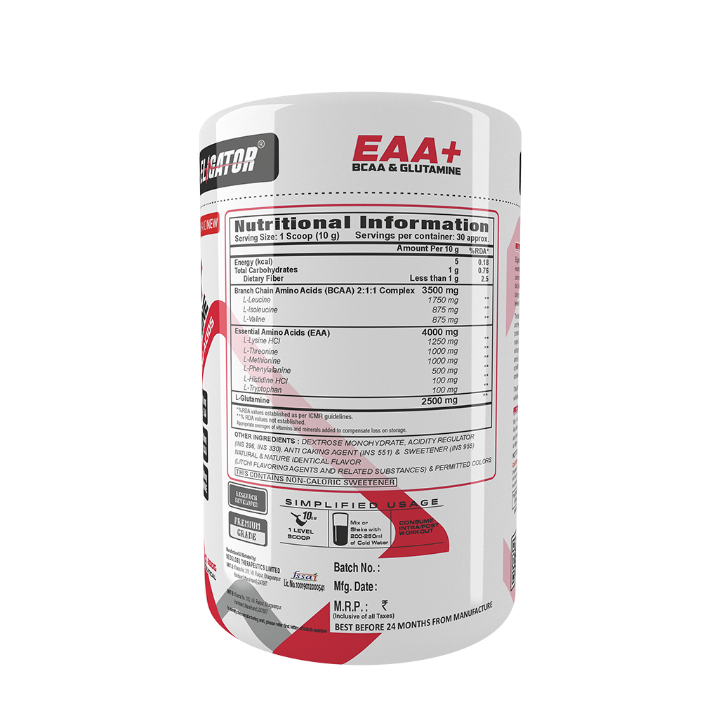 Eligator EAA Plus BCAA And Glutamine 300gm 30 Servings