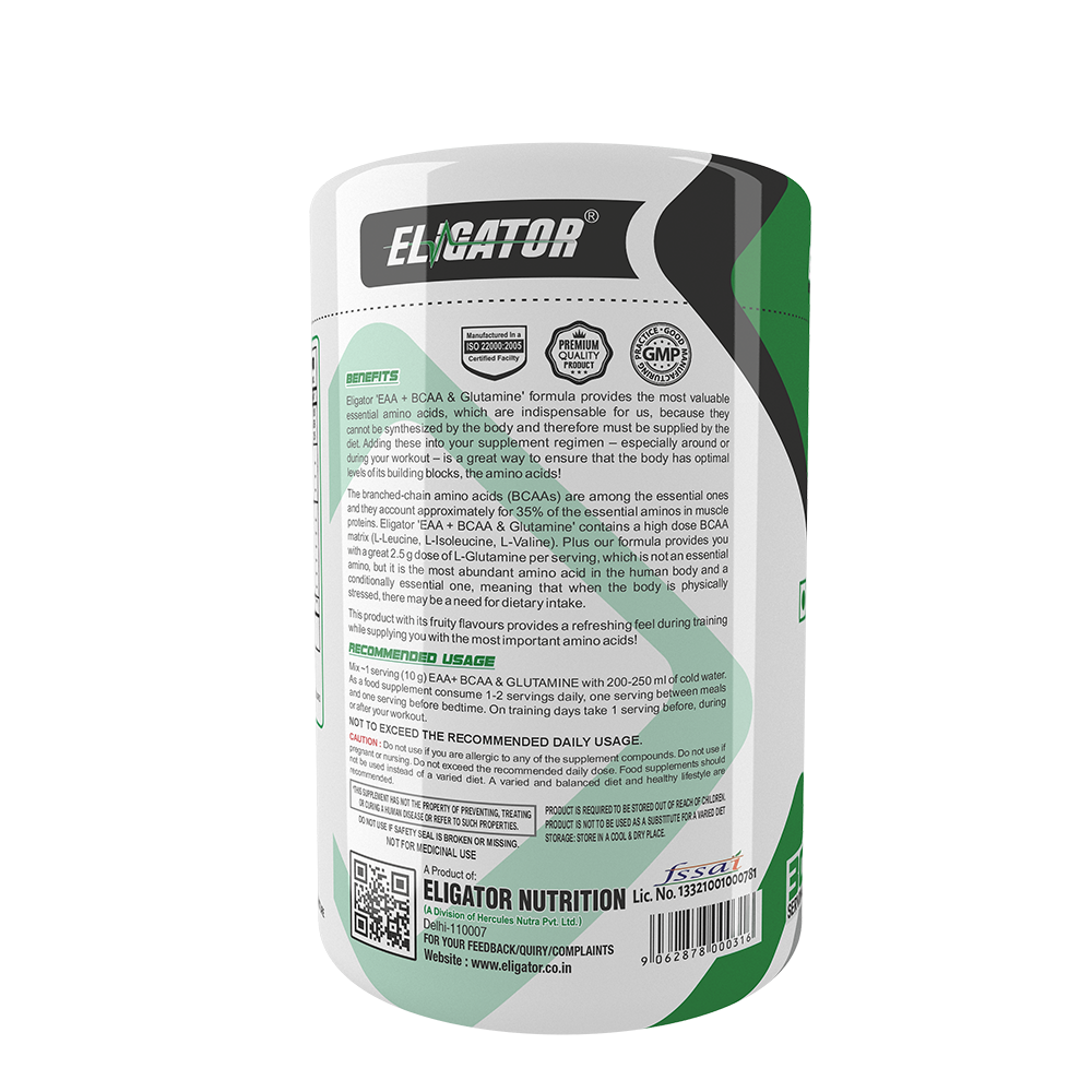 Eligator EAA Plus BCAA And Glutamine 300gm 30 Servings