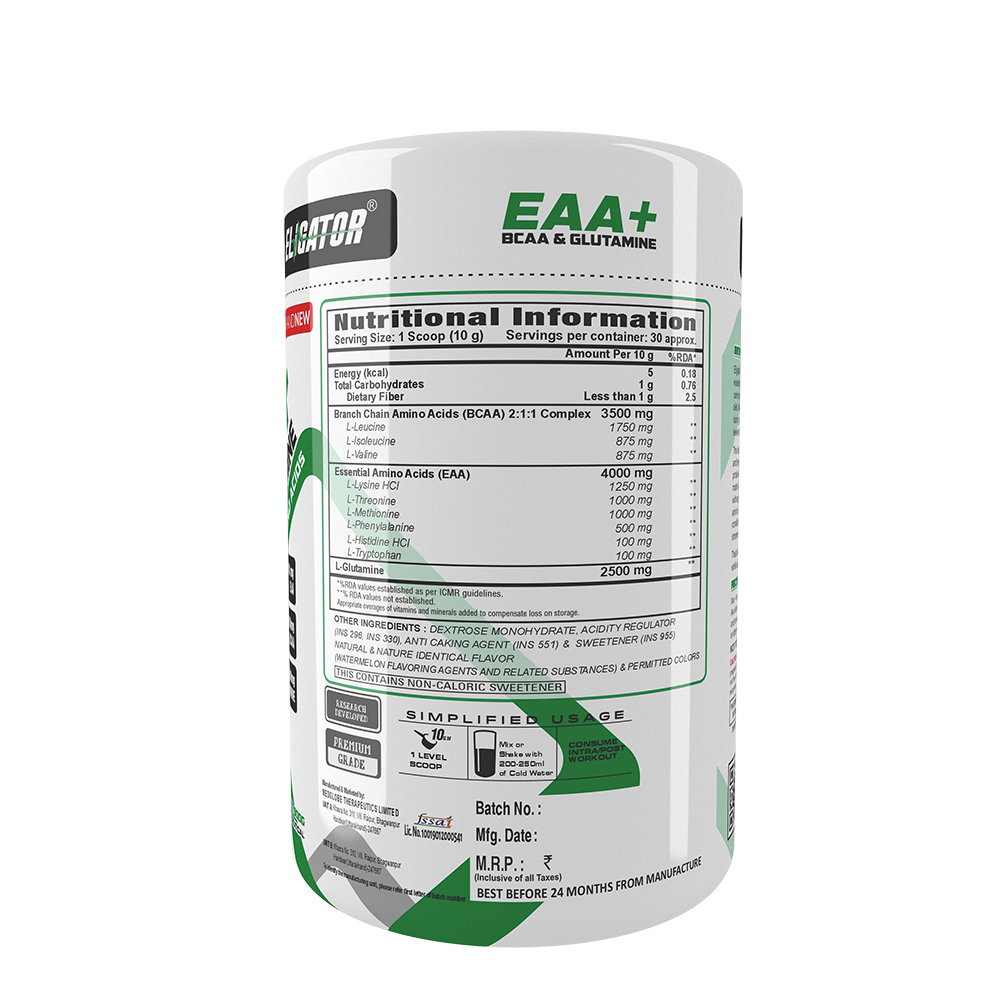 Eligator EAA Plus BCAA And Glutamine 300gm 30 Servings