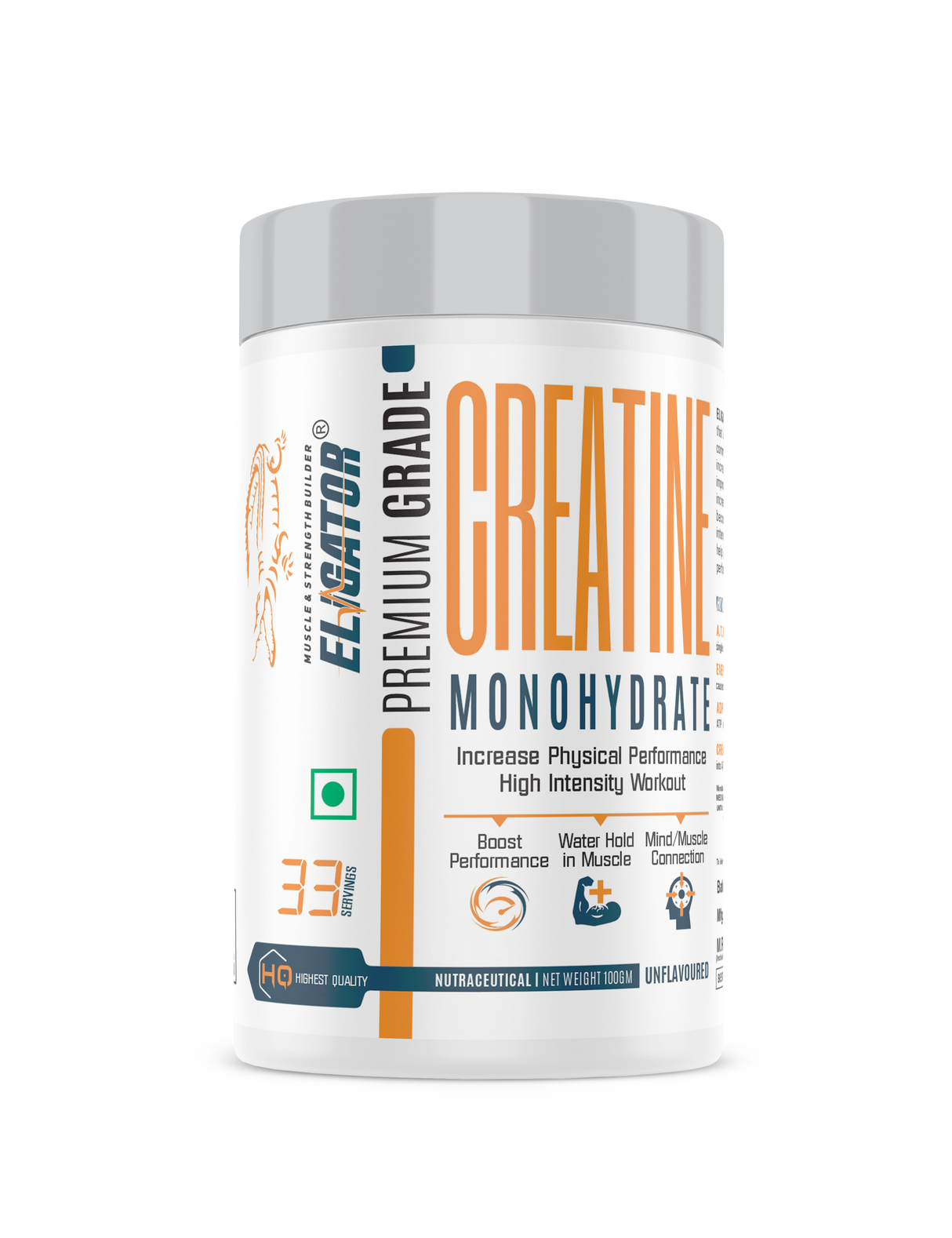 Eligator Creatine Monohydrate Unflavoured 100g