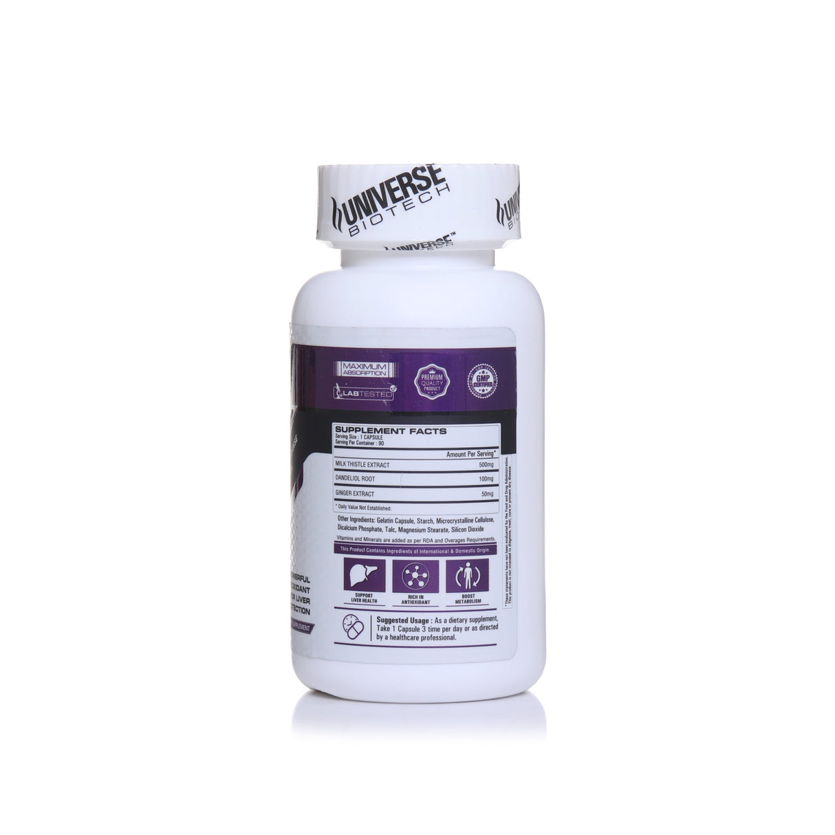 Universe Biotech Silymarin, 90 Capsules