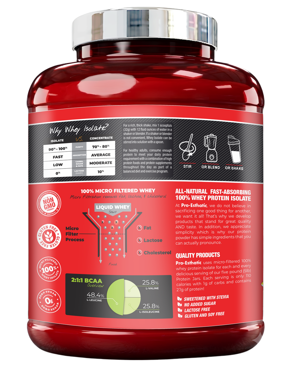 Pro-Esthatic Iso Esthatic 5lbs 70 Servings