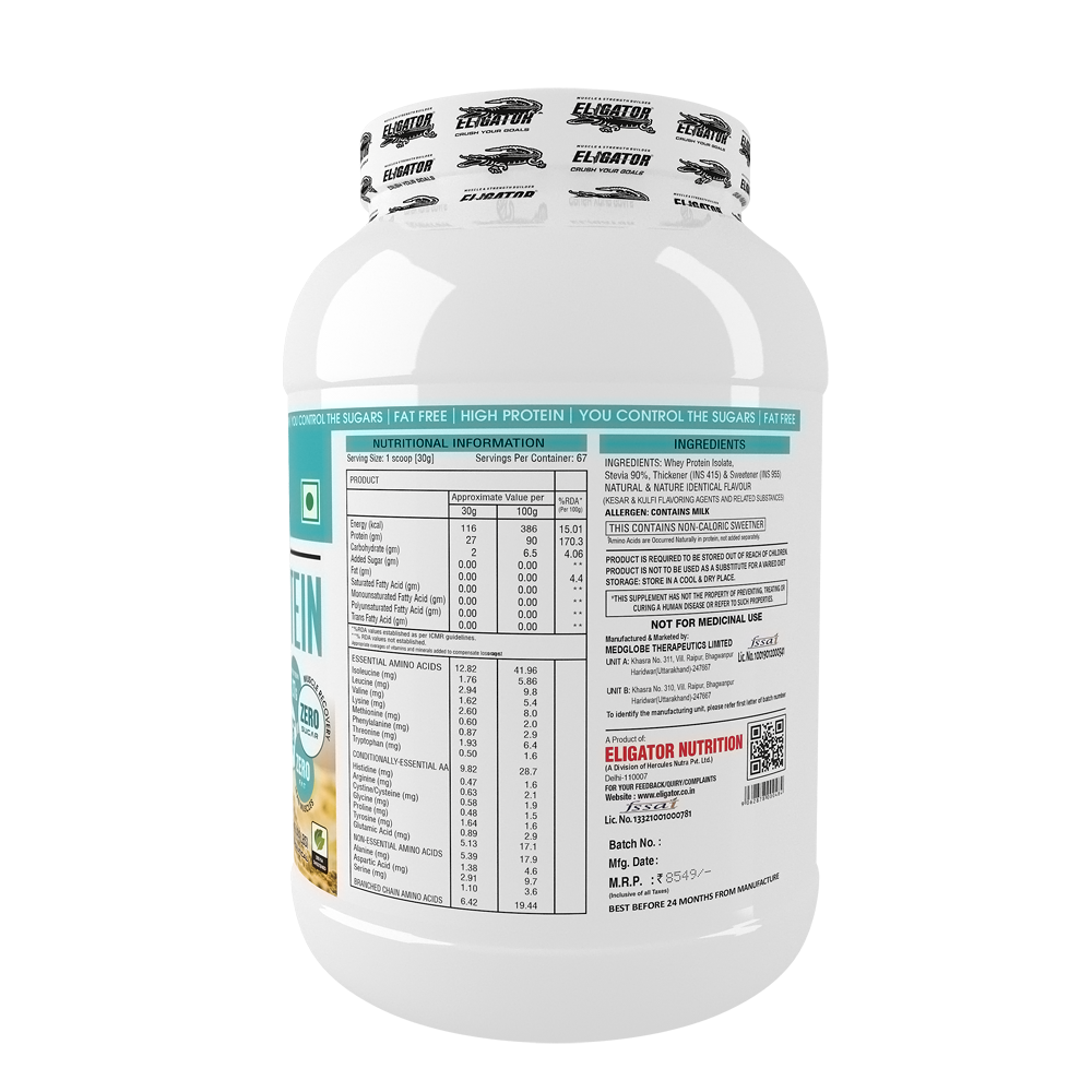 Eligator ISO COOL Isolate Whey Protein 2.01kg 67 Servings
