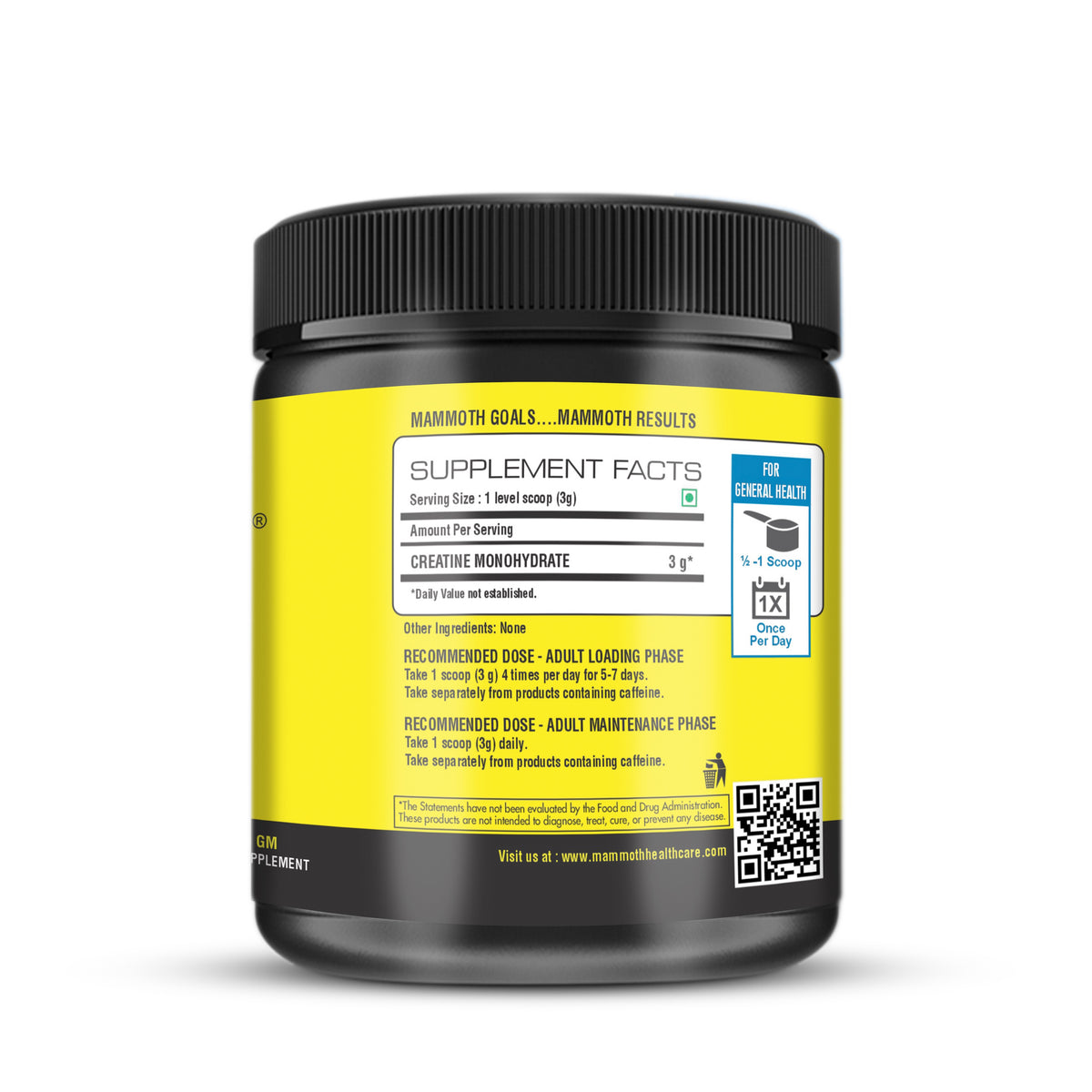 Mammoth Creatine Monohydrate 300g