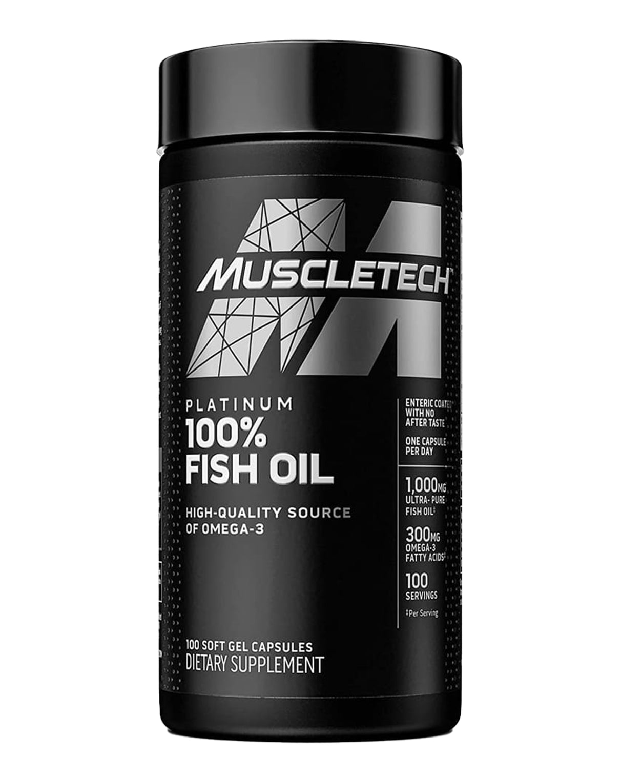 Muscletech Essential Series Platinum 100% Omega Fish Oil (100 Softgels)