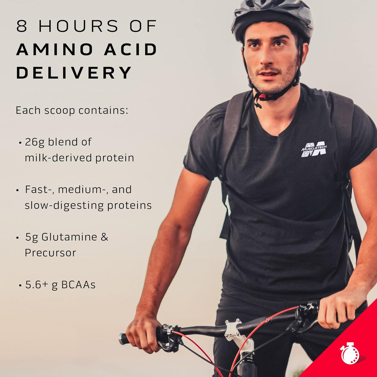 Whey Protein Powder | MuscleTech Phase8 Protein Powder | Whey & Casein Protein Powder Blend | Slow Release 8-Hour Protein Shakes | Muscle Builder for Men & Women | Chocolate, 4.6 lbs (50 Servings)