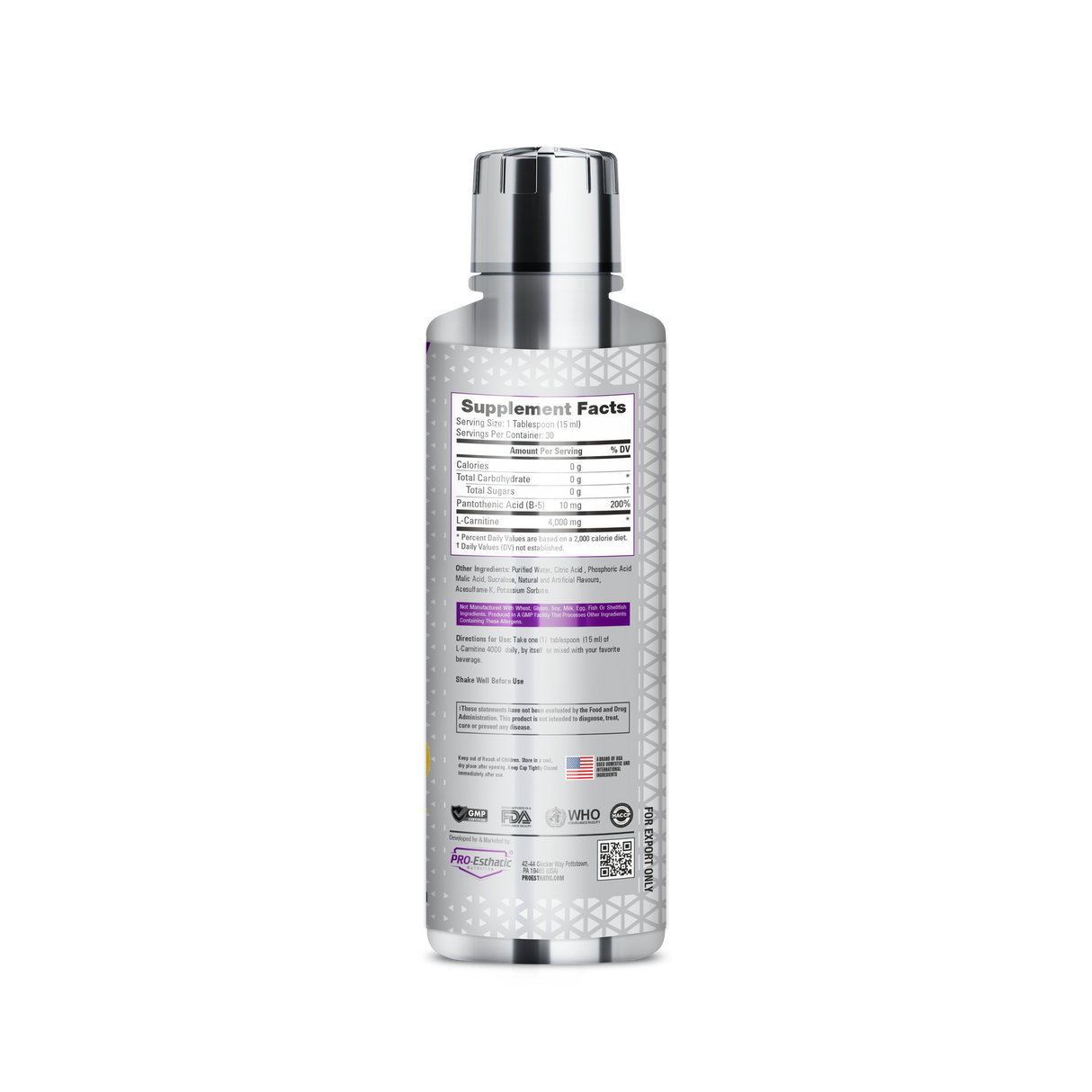 Pro-Esthatic L-Carnitine 4000 – Platinum Series