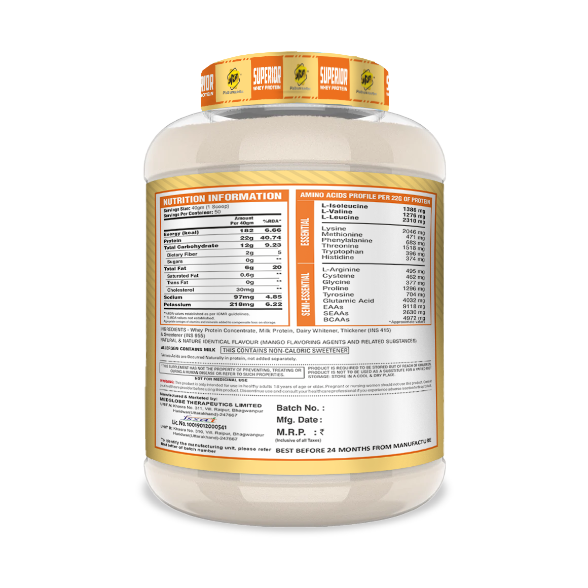 Platinum Nutrition Superior Whey 2 kg