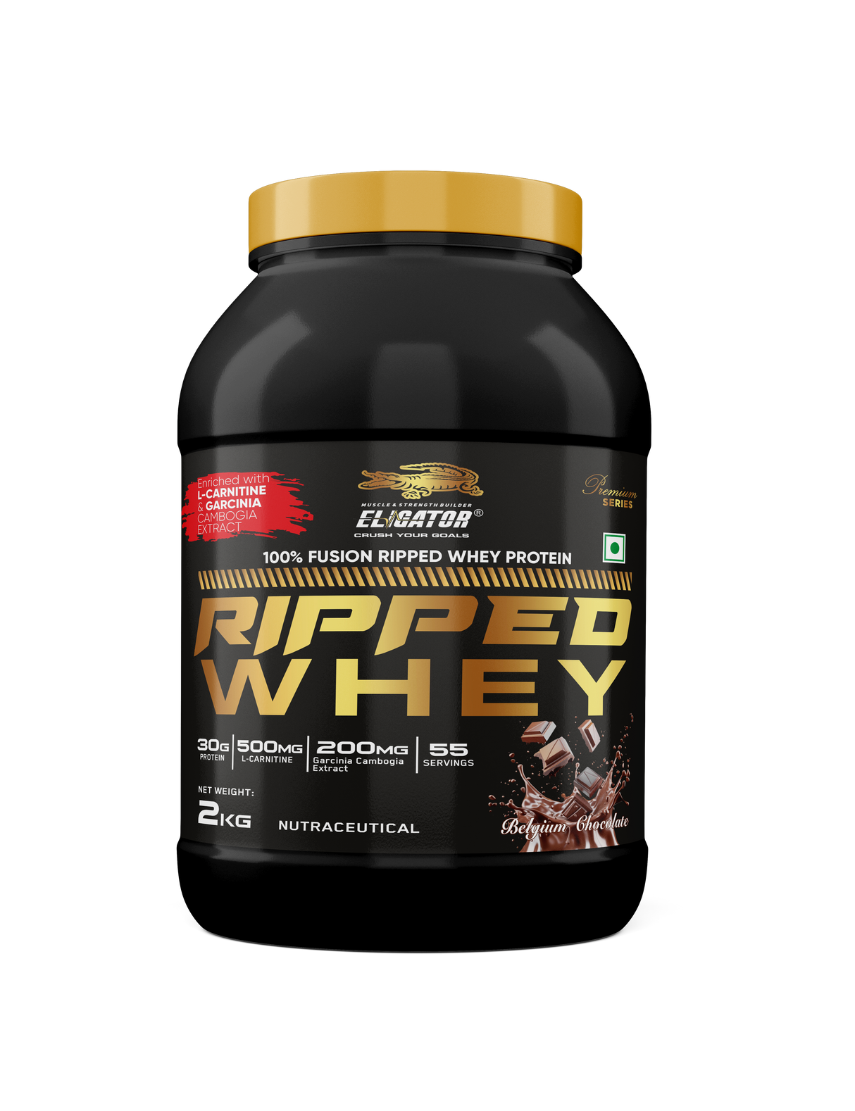 Premium Series Ripped Whey - 100% Fusion Ripped Whey Protein - 2kg