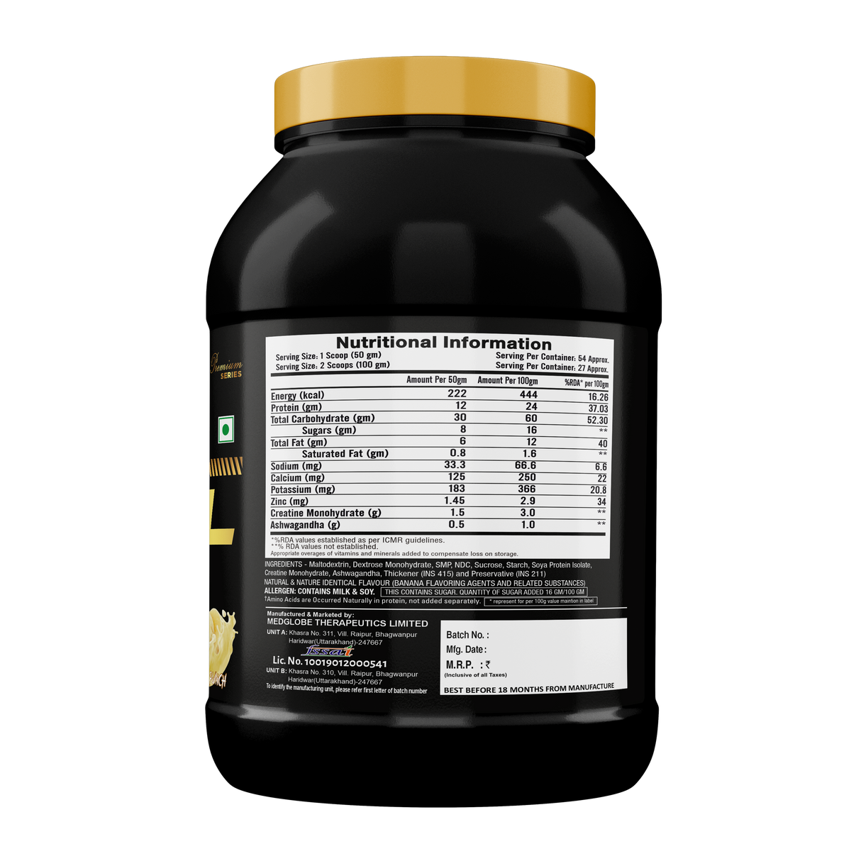 Eligator Premium Series Real Mass - Advance Lean Mass Formula 2.72kg