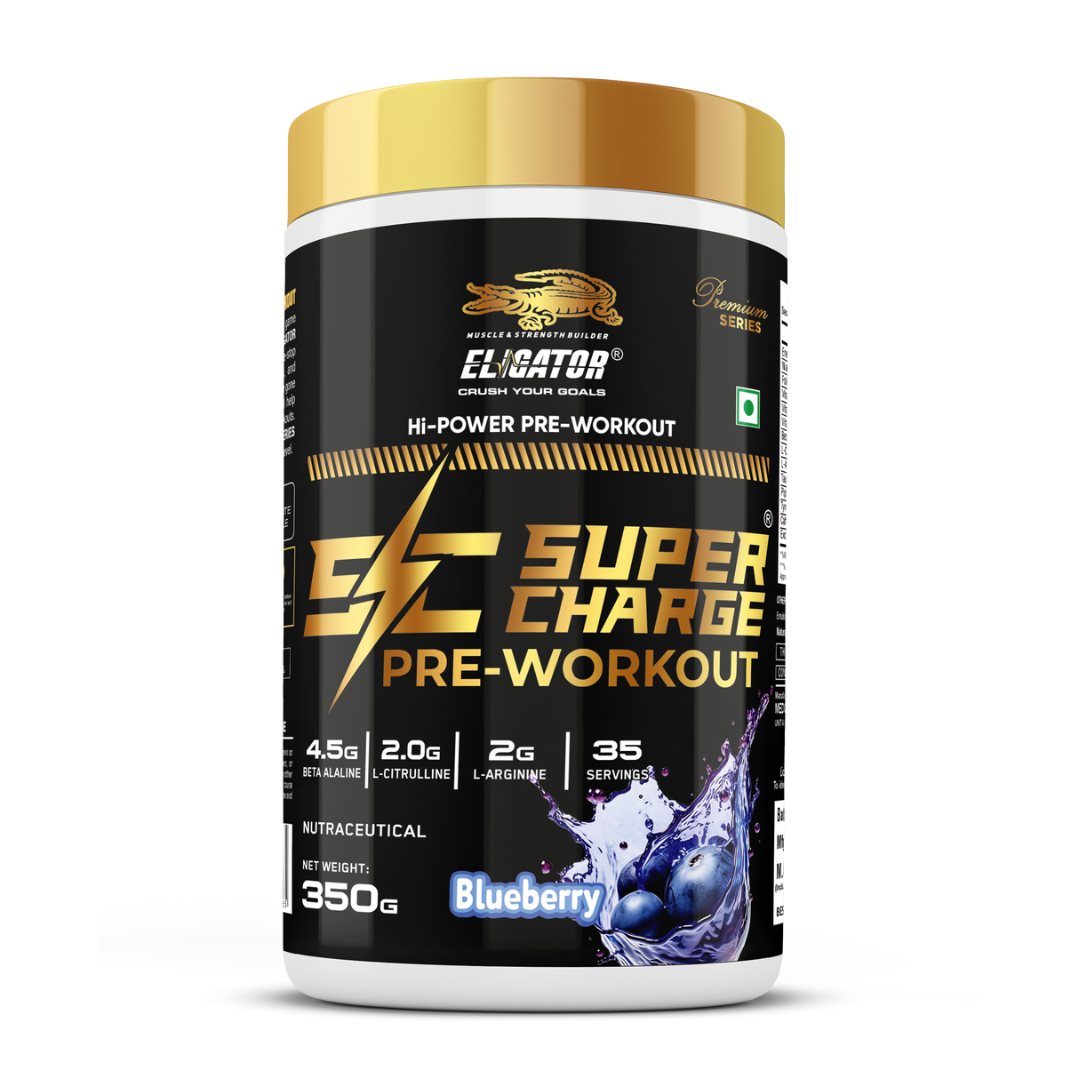 Premium Series Super Charge Pre-Workout - 350g (35 Servings)