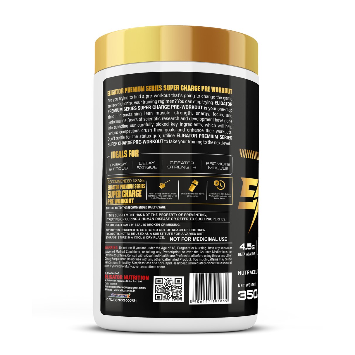 Premium Series Super Pump Pre-Workout - 400gm (40 Servings)