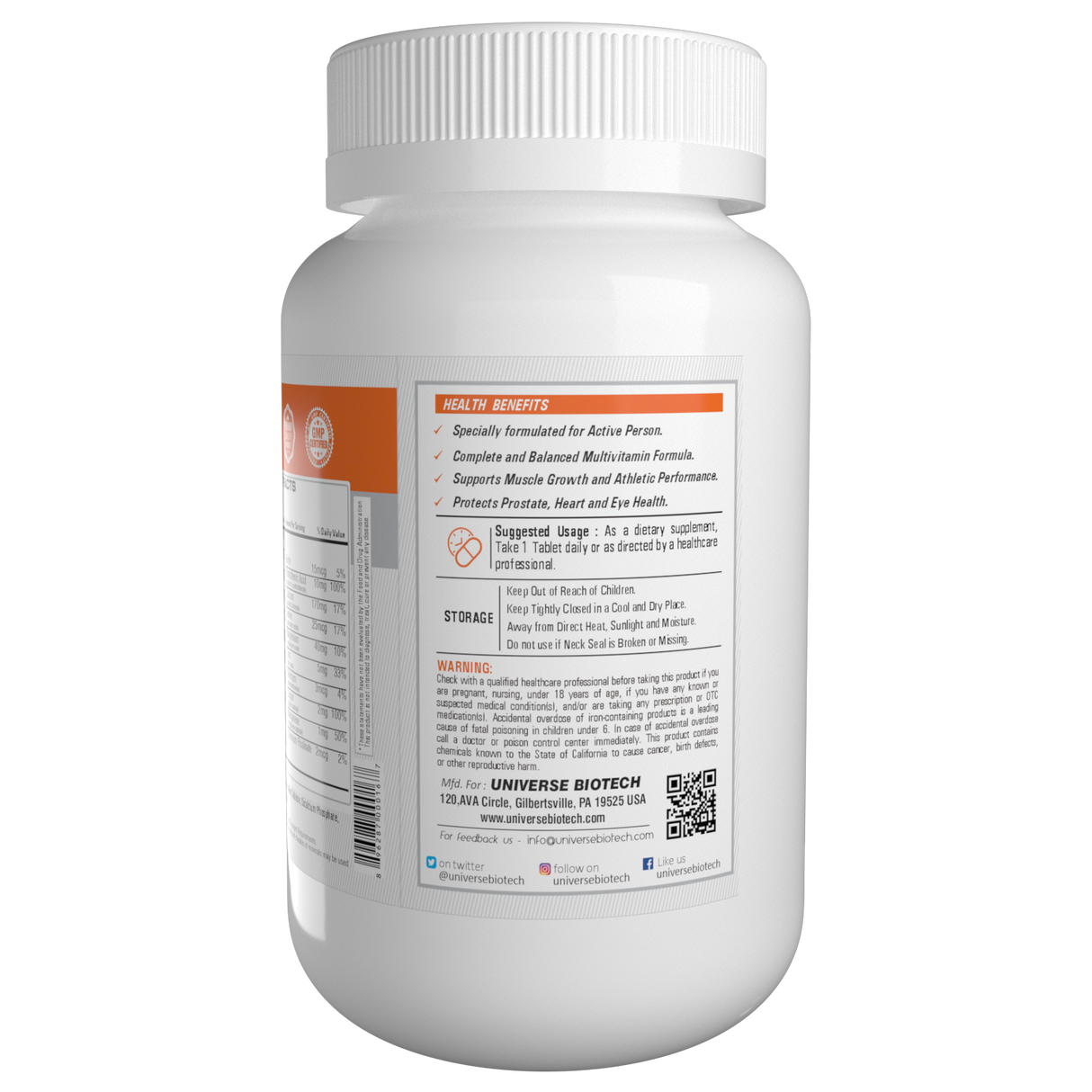 UNIVERSE BIOTECH Multi 100 Tablet