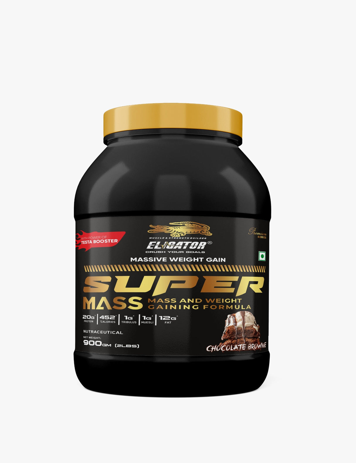 Eligator Premium Series Super Mass - Massive Mass Gainer 900gm