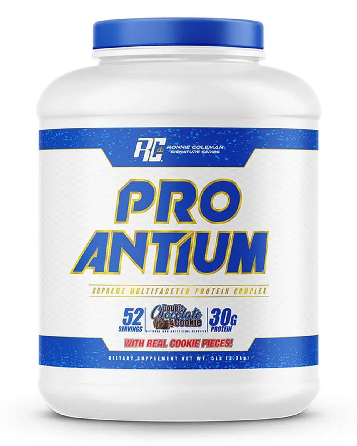 Ronnie Coleman Pro-Antium Whey Protein | Double Chocolate Cookie, 5 Lb
