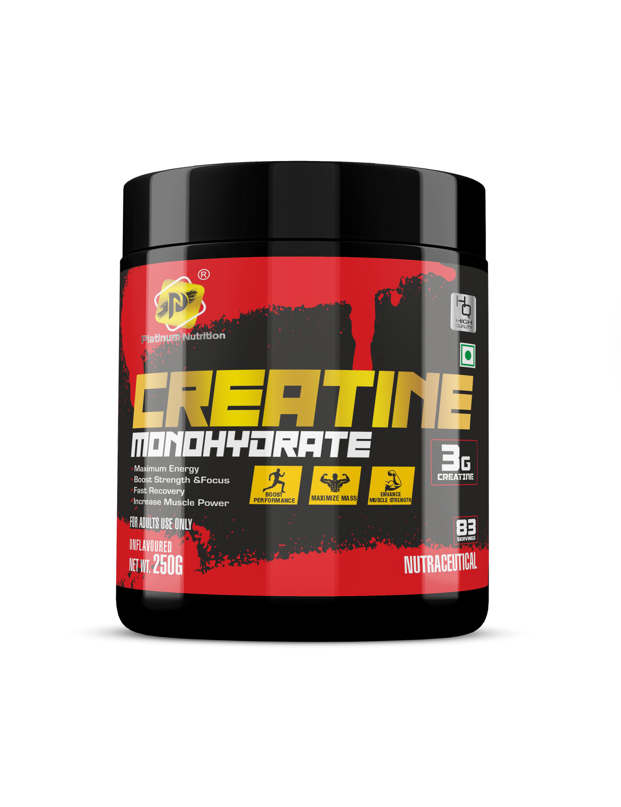 Platinum Nutrition Creatine Monohydrate 250g Unflavored