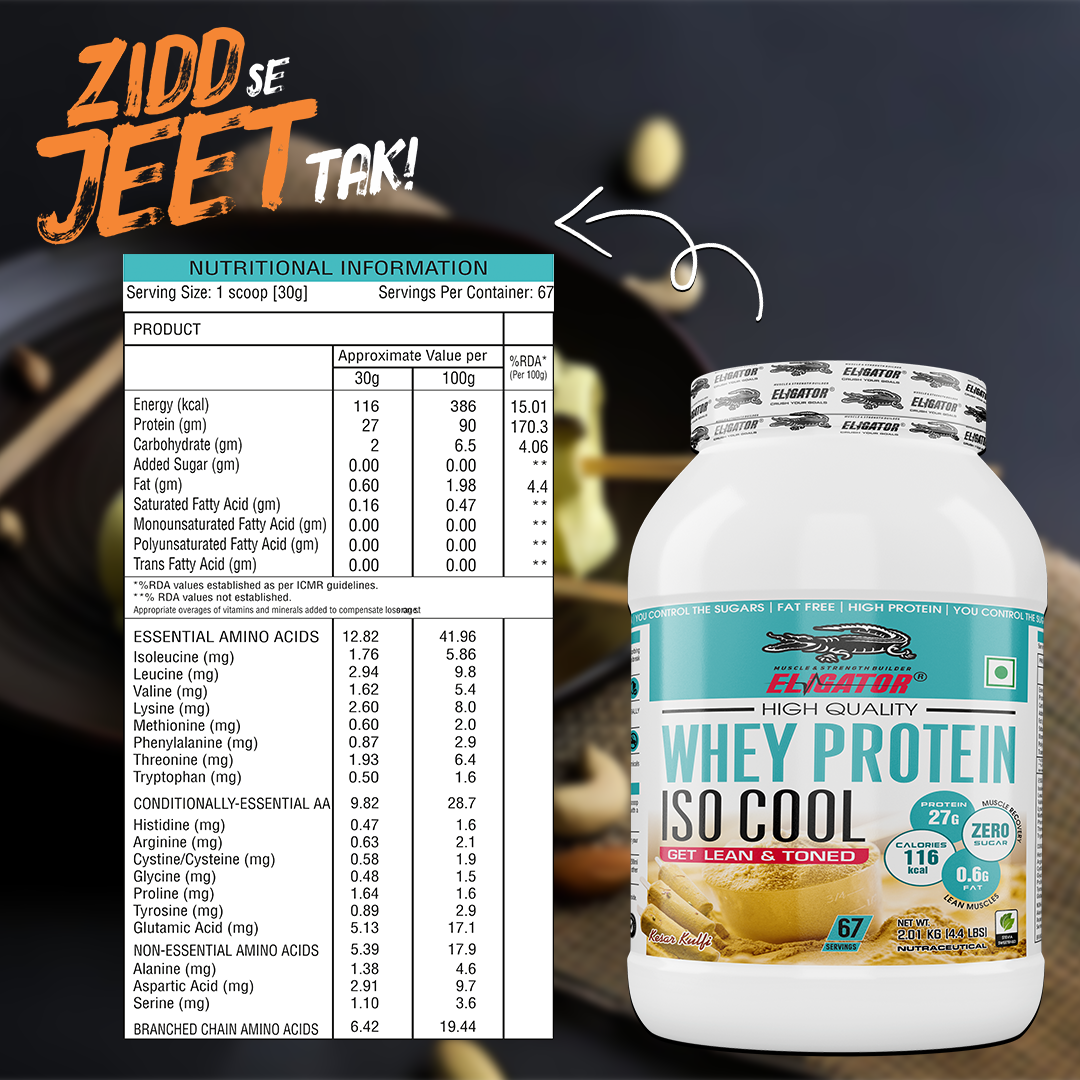 Eligator ISO COOL Isolate Whey Protein 2.01kg 67 Servings