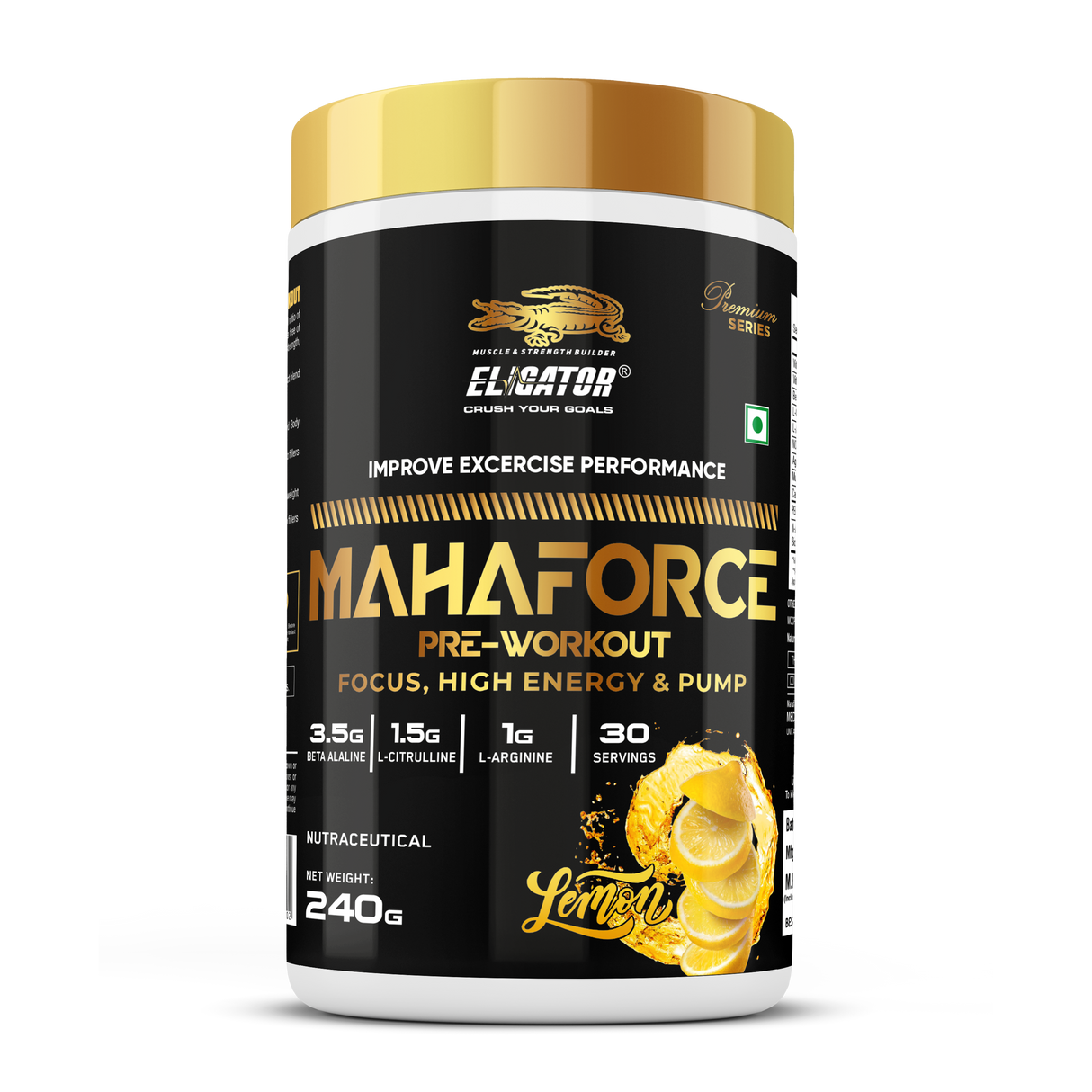 Premium Series Mahaforce Pre-Workout - 240gm (30 Servings)