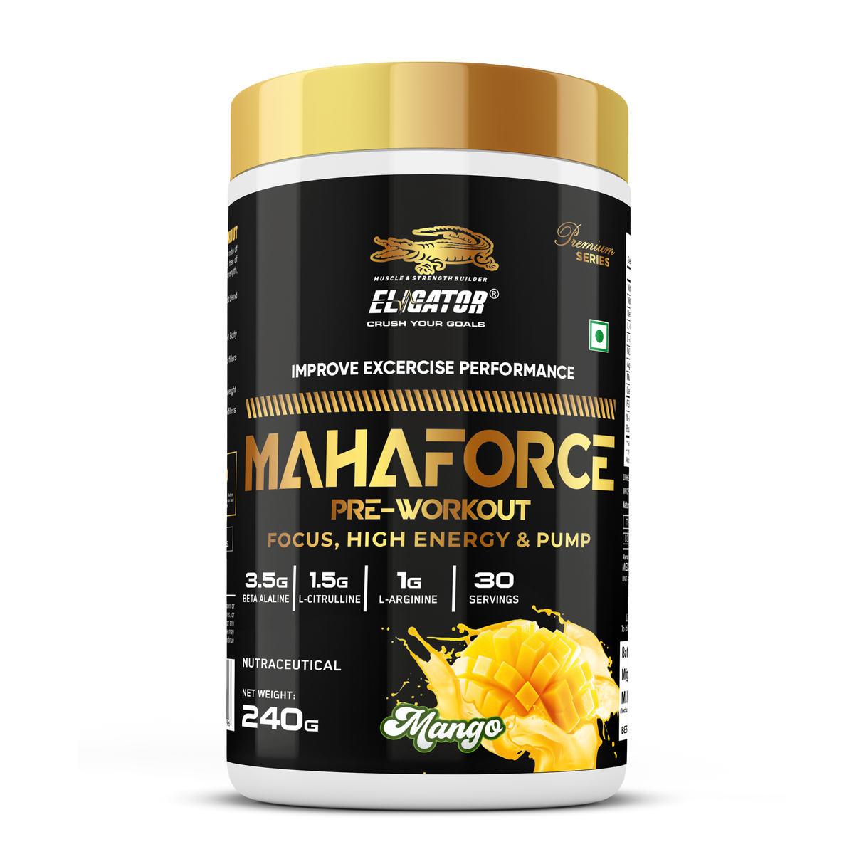 Premium Series Mahaforce Pre-Workout - 240gm (30 Servings)
