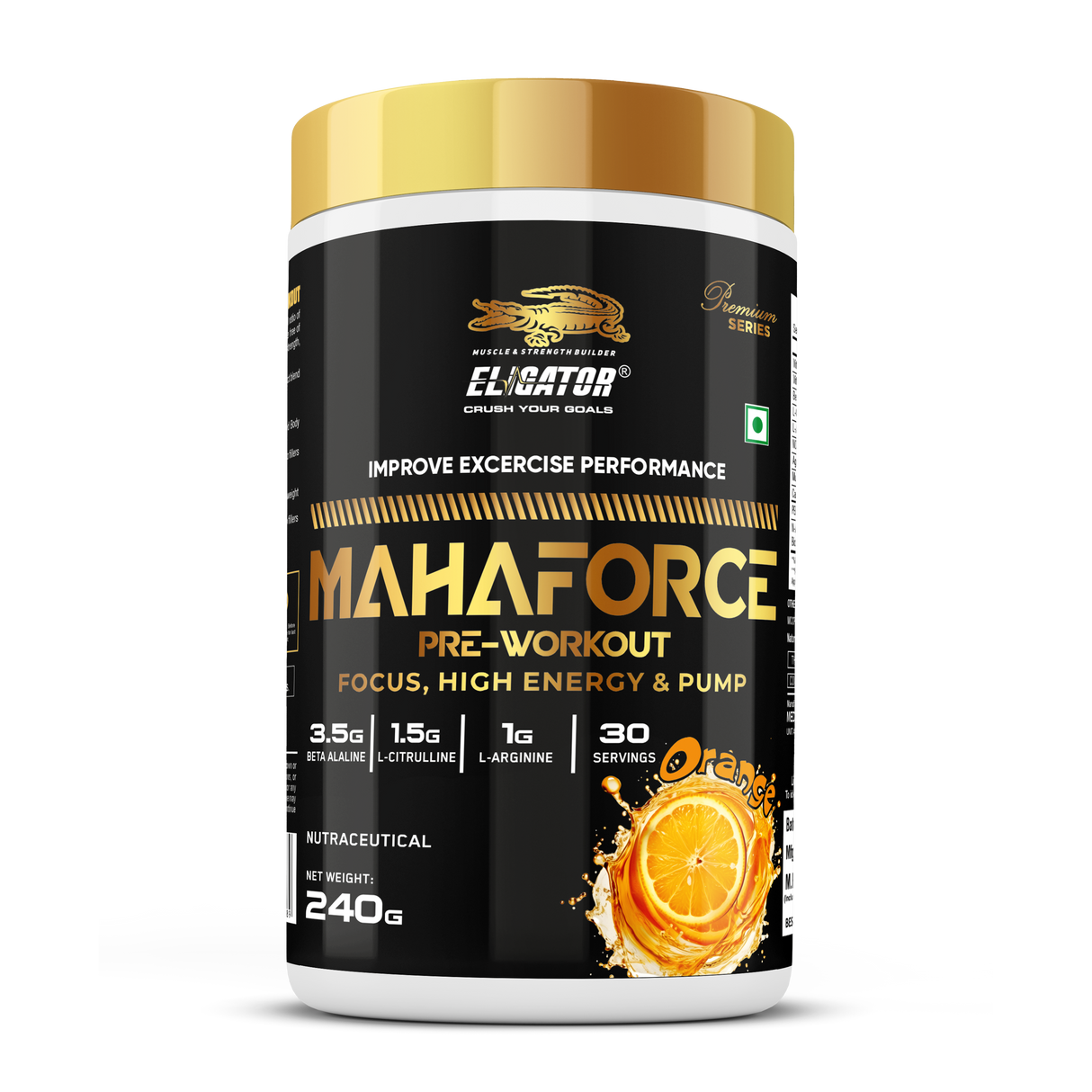 Premium Series Mahaforce Pre-Workout - 240gm (30 Servings)