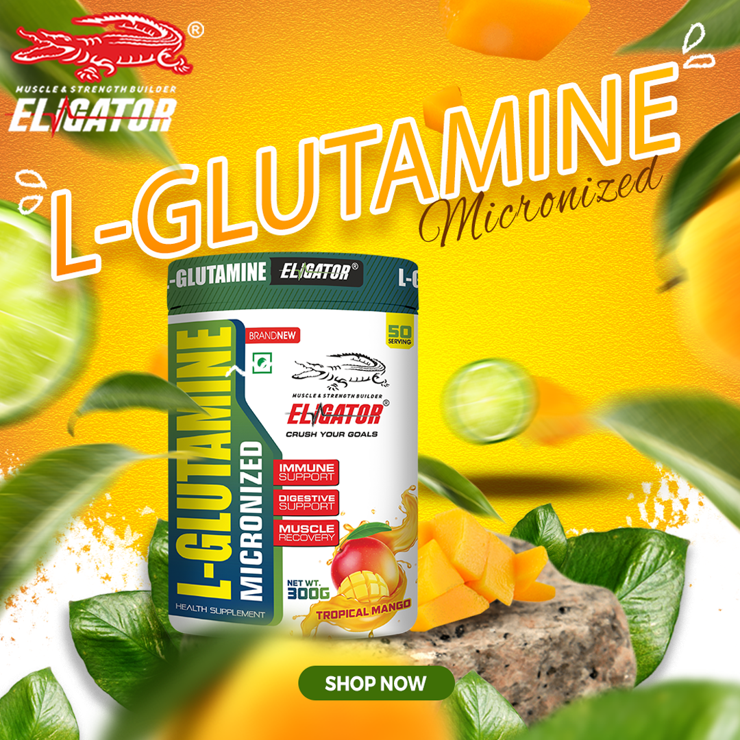 Eligator Glutamine - 300g (50 Servings)