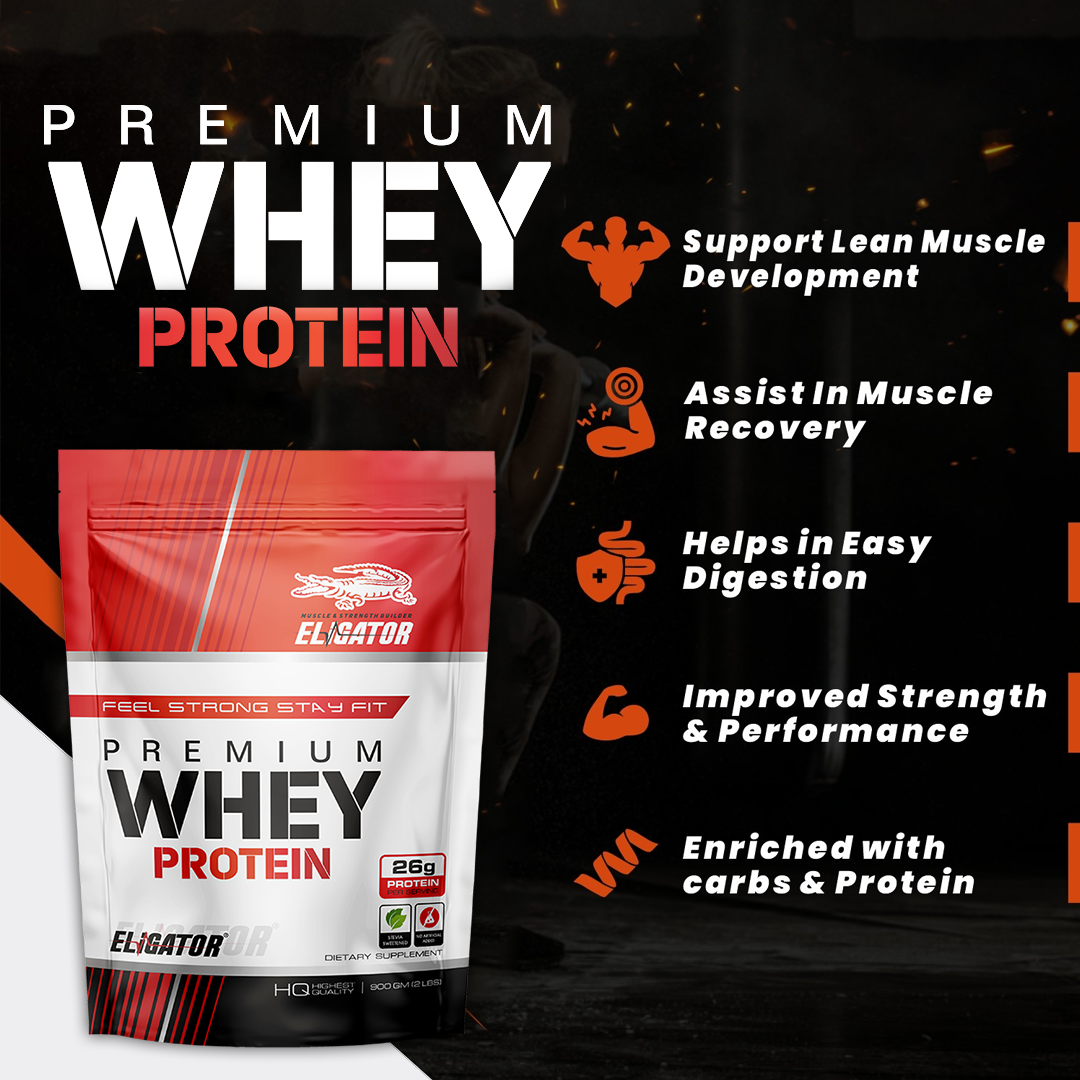 Eligator Premium Whey Protein 900gm